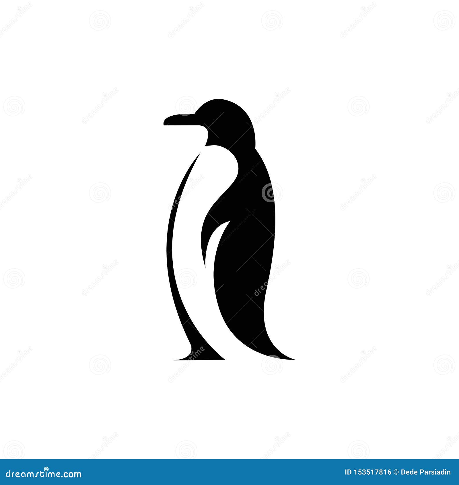 Penguin stock vector. Illustration of antarctic, flipper - 153517816