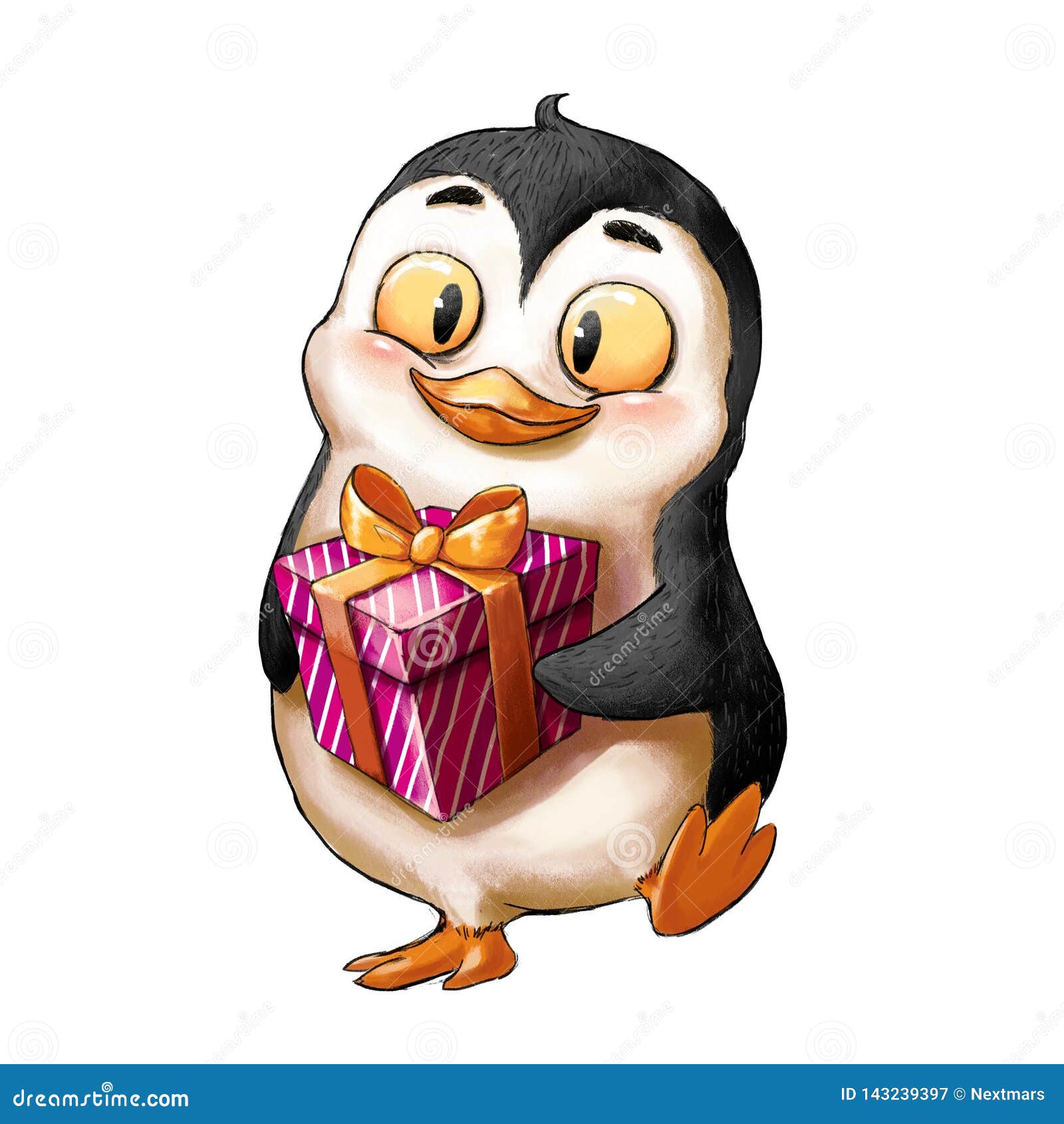 Penguin with Gift Box. Animal Character Design Stock Illustration - Illustration of funny, artworkn: 143239397 Penguin with Gift Box. Animal Character Design Stock Illustration - Illustration of funny, artworkn: 143239397