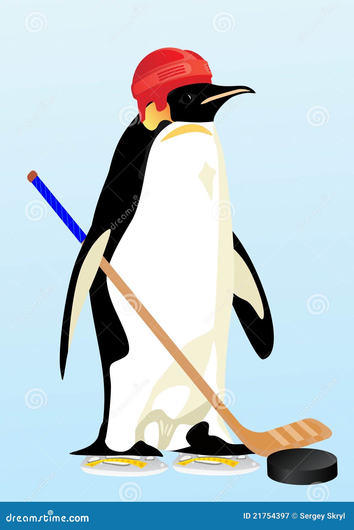 Penguinhockey Player Royalty Free Stock Photography Image 21754397