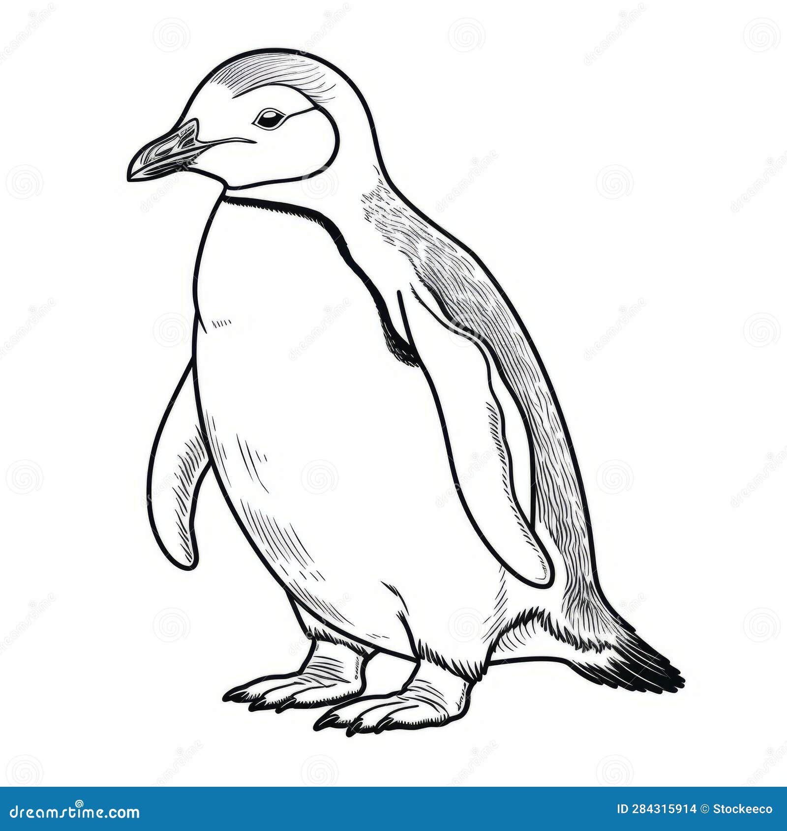 penguin drawing simple