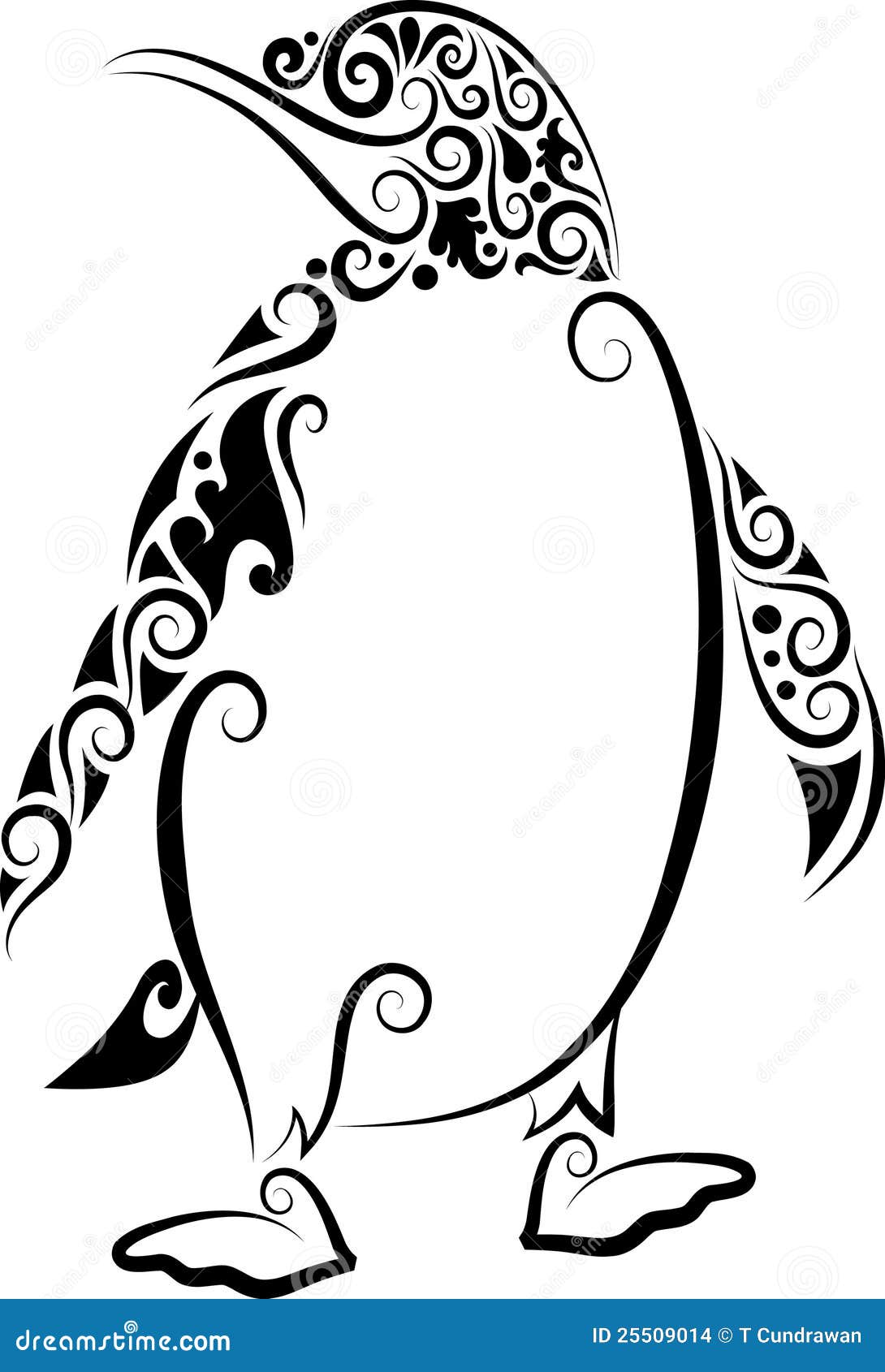 Cute Penguin. Adult Antistress Coloring Page. Black White Hand Drawn Doodle  Animal. Ethnic Patterned Vector. African, Indian, Totem Tribal, Zentangle  Design. Sketch For Tattoo, Poster, Print, T-shirt Royalty Free SVG,  Cliparts, Vectors,