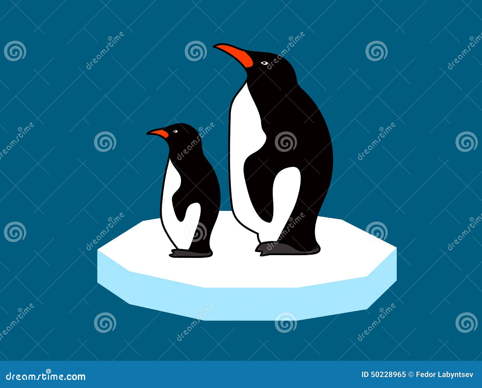 Penguins on an ice floe stock vector. Illustration of frozen Biology Diagrams