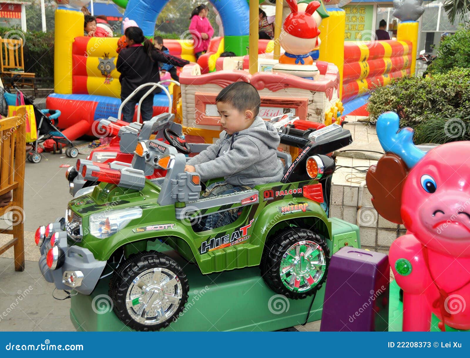 Pengzhou, China Child in Play Car Editorial Stock Photo Image of