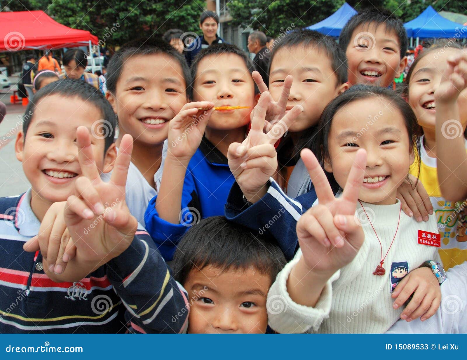 Pengzhou, China Happy Children In New Square Editorial Stock Photo Image 15089533