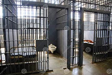 Penitentiary Prison Jail, View Inside a Cell Stock Photo - Image of