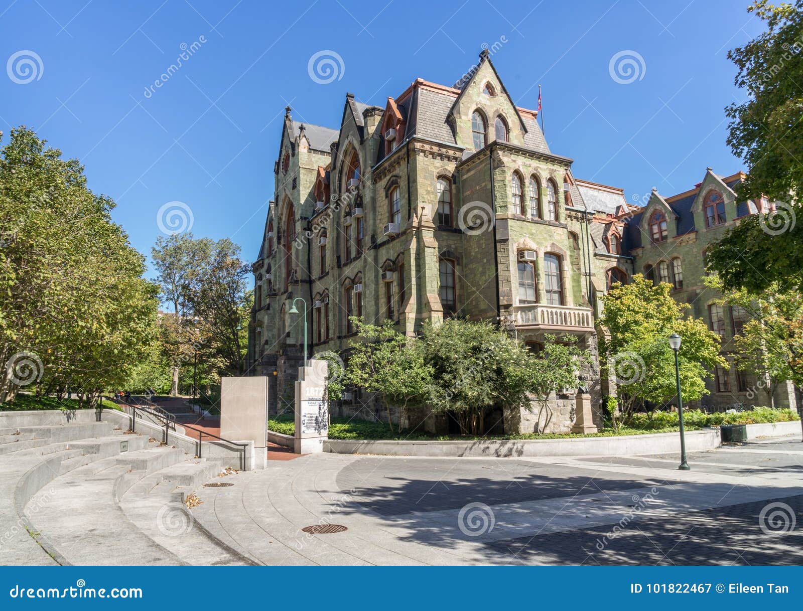 Penn College Hall fotografía editorial. Imagen de universidad 101822467