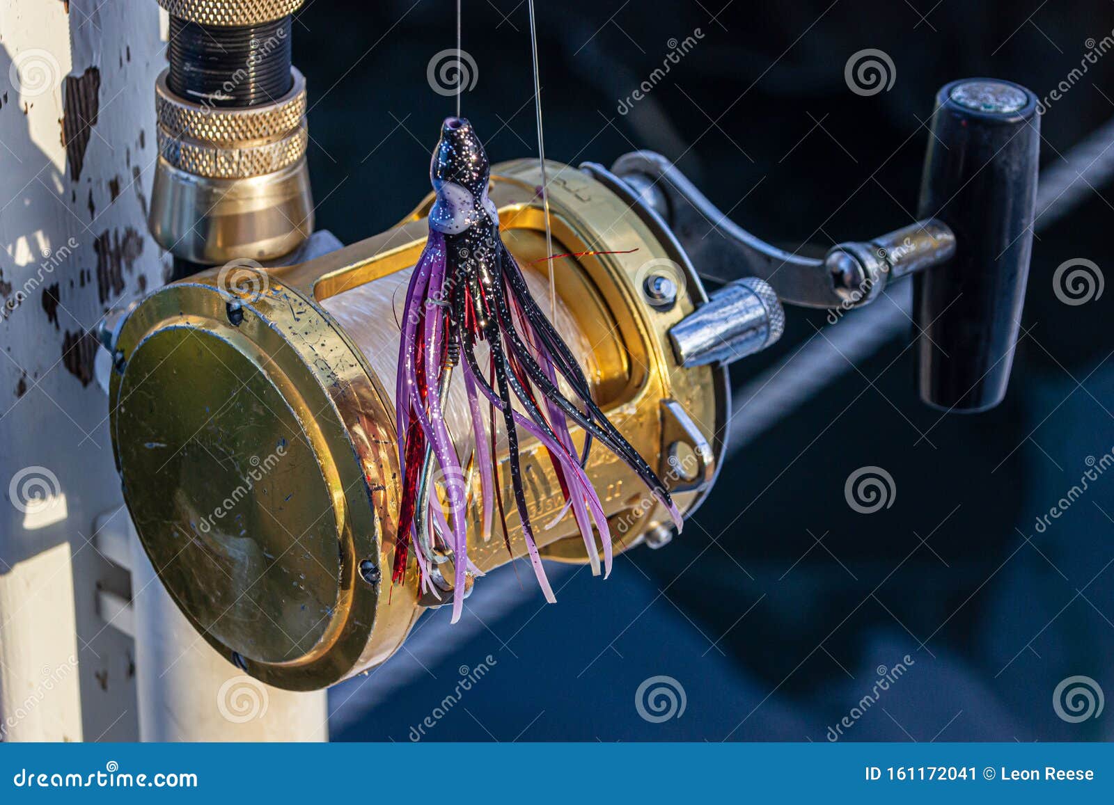 A Penn Reels International Reel Mounted To the Hull of a Sport-fishing  Boat. Editorial Photo - Image of fall, charter: 161172041