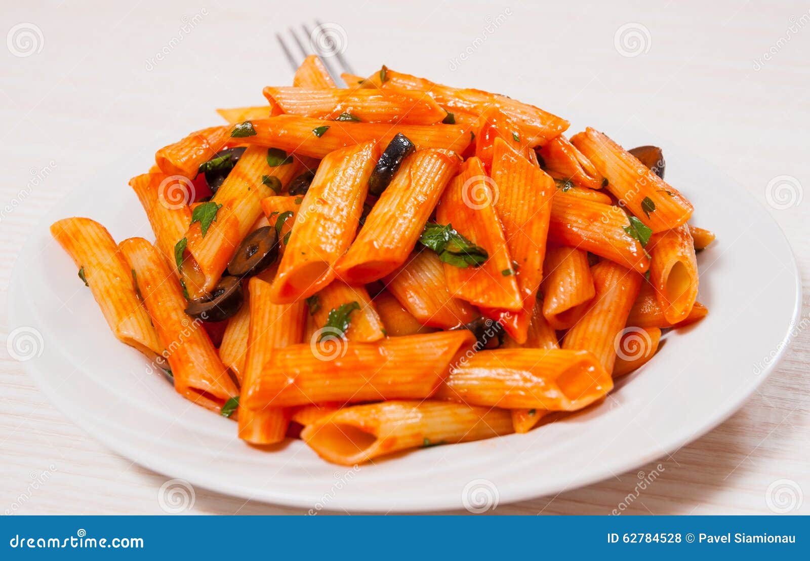 Penne Pasta with Tomato Sauce Stock Photo Image of italy, cuisine 62784528