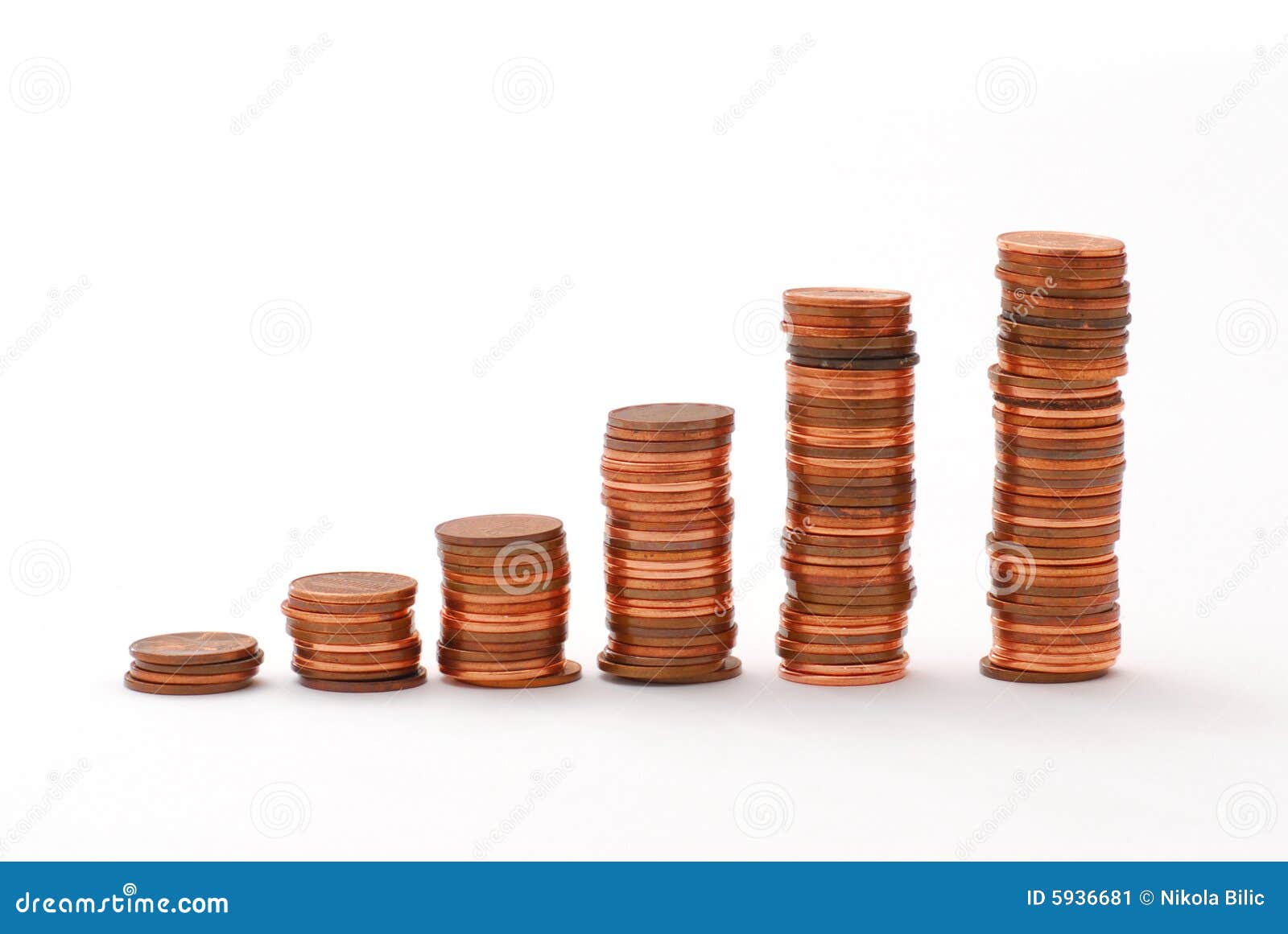 pennies editorial photo image