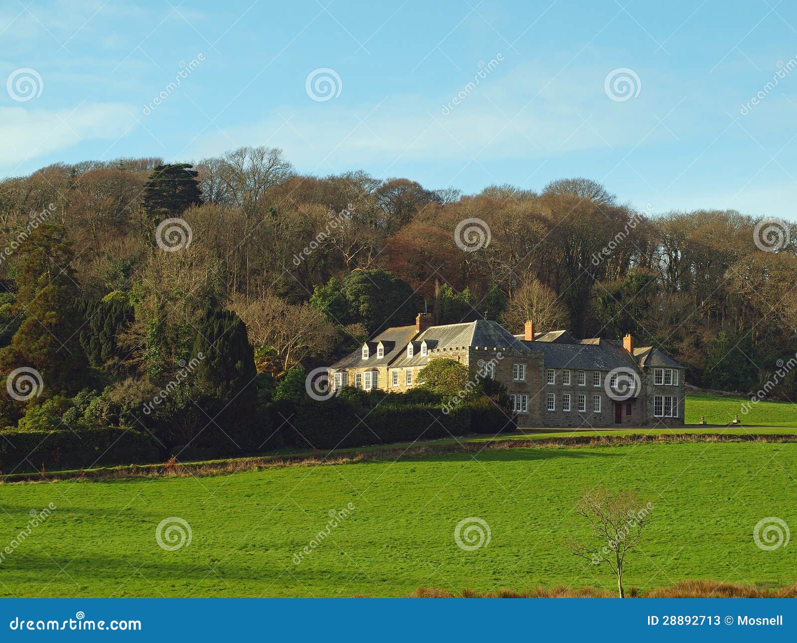 Penrose Estate Cornwall stock image. Image of grounds 28892713