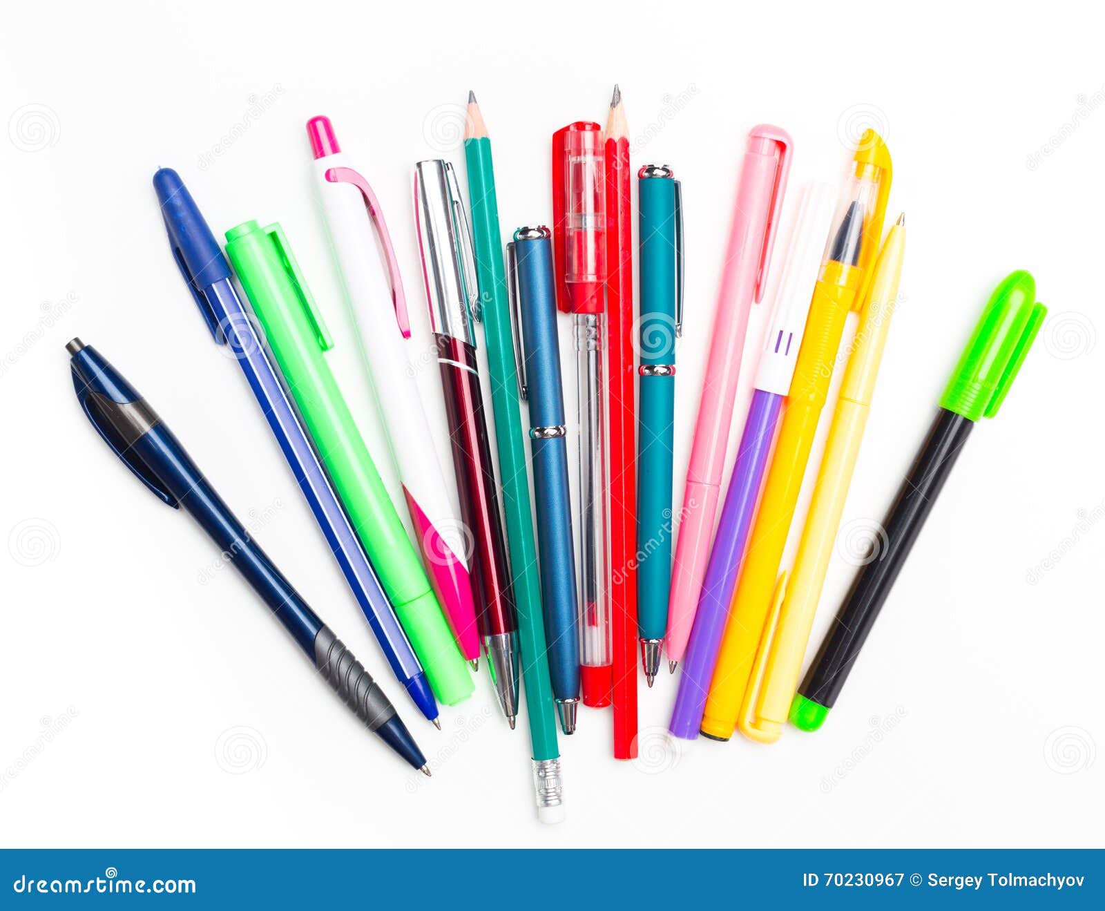 Pens and pencils stock image. Image of supply, back, pencils 70230967