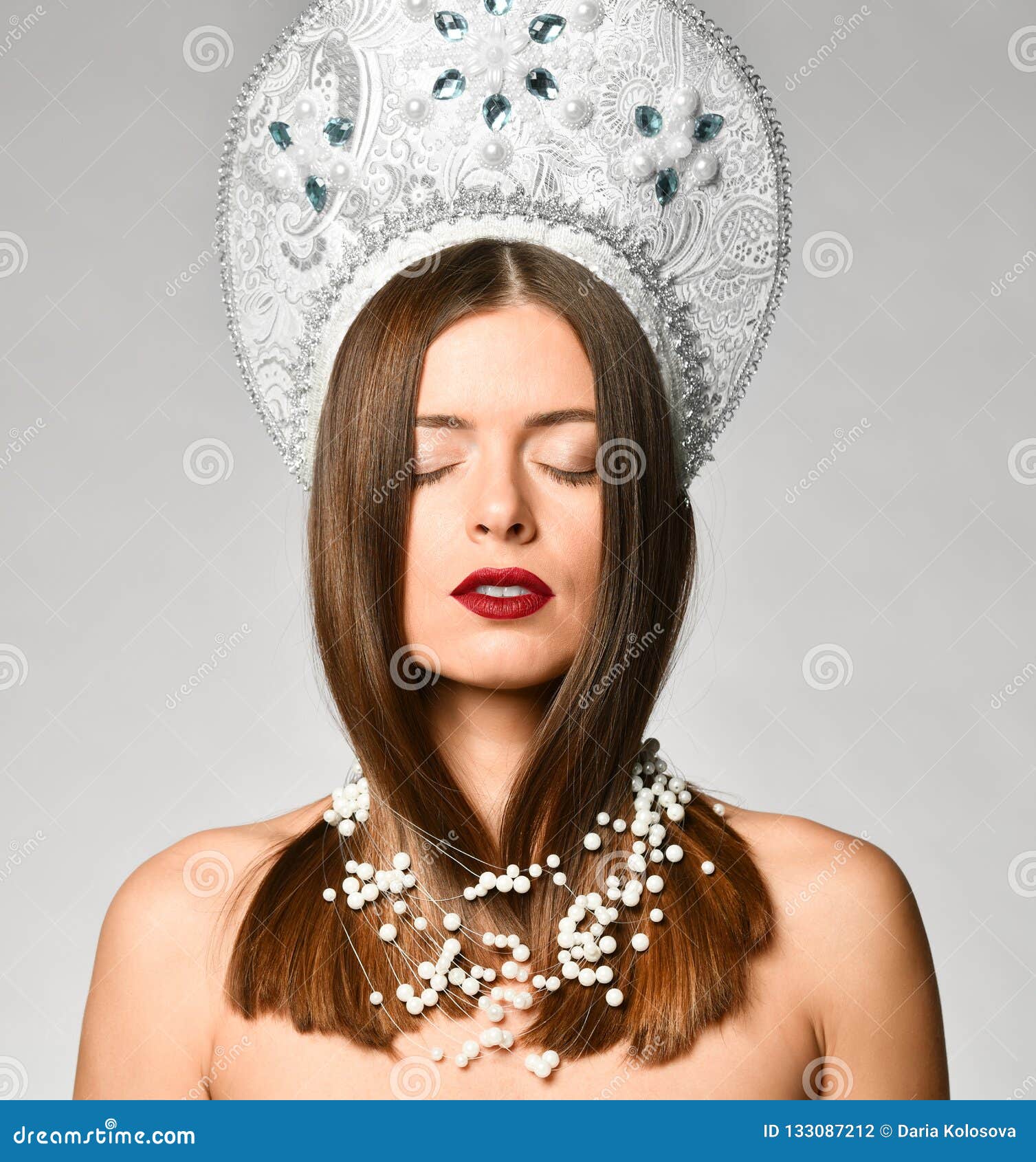 https://thumbs.dreamstime.com/z/pensive-beautiful-russian-woman-kokoshnik-cap-her-eyes-closed-against-white-background-dreams-russian-beauty-pensive-133087212.jpg