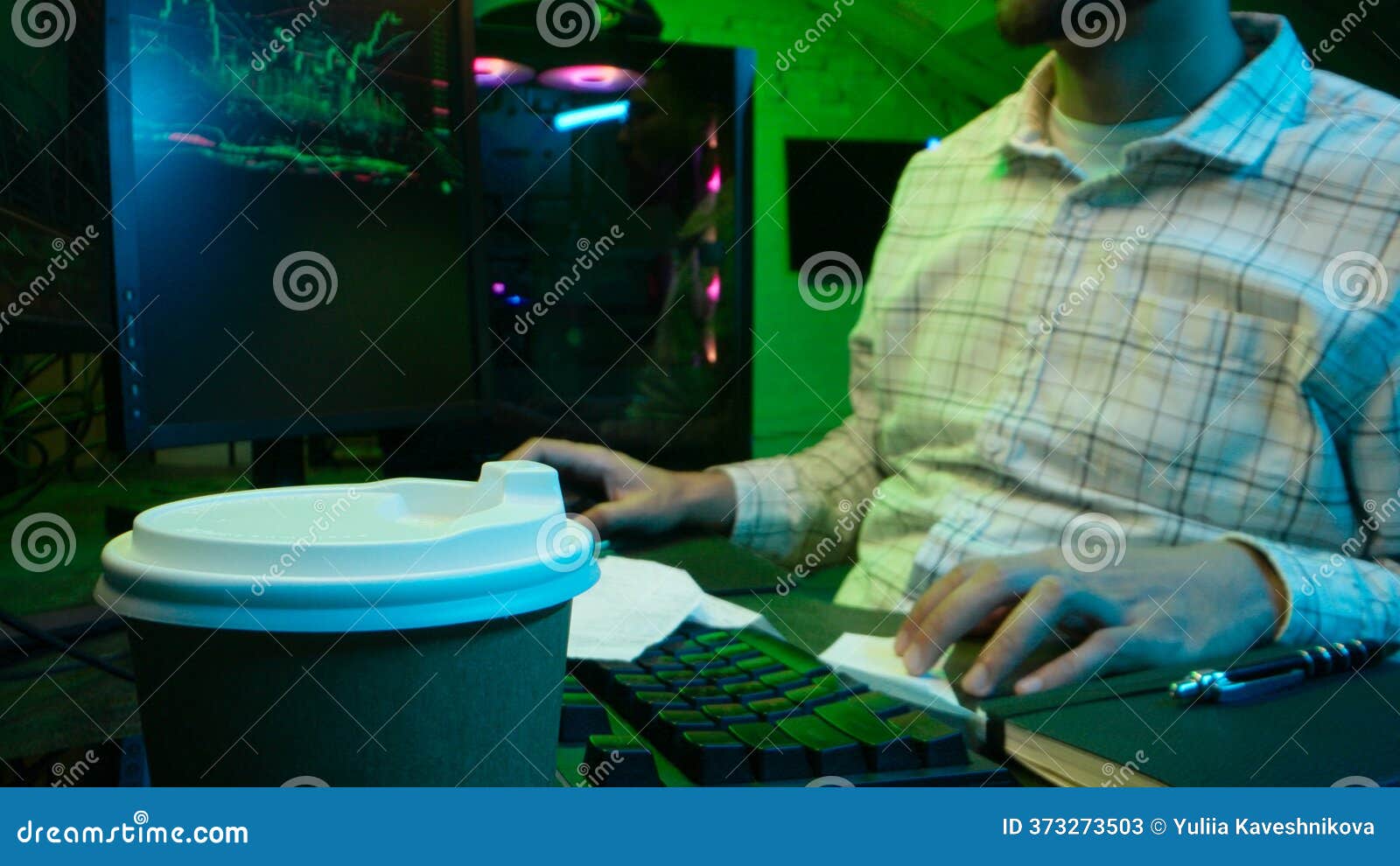 Pensive Caucasian Man Professional Software Engineer Guy Male Coder  Programmer Crypto Specialist Drinking Coffee Stock Image - Image of  creating, caffeine: 373273503