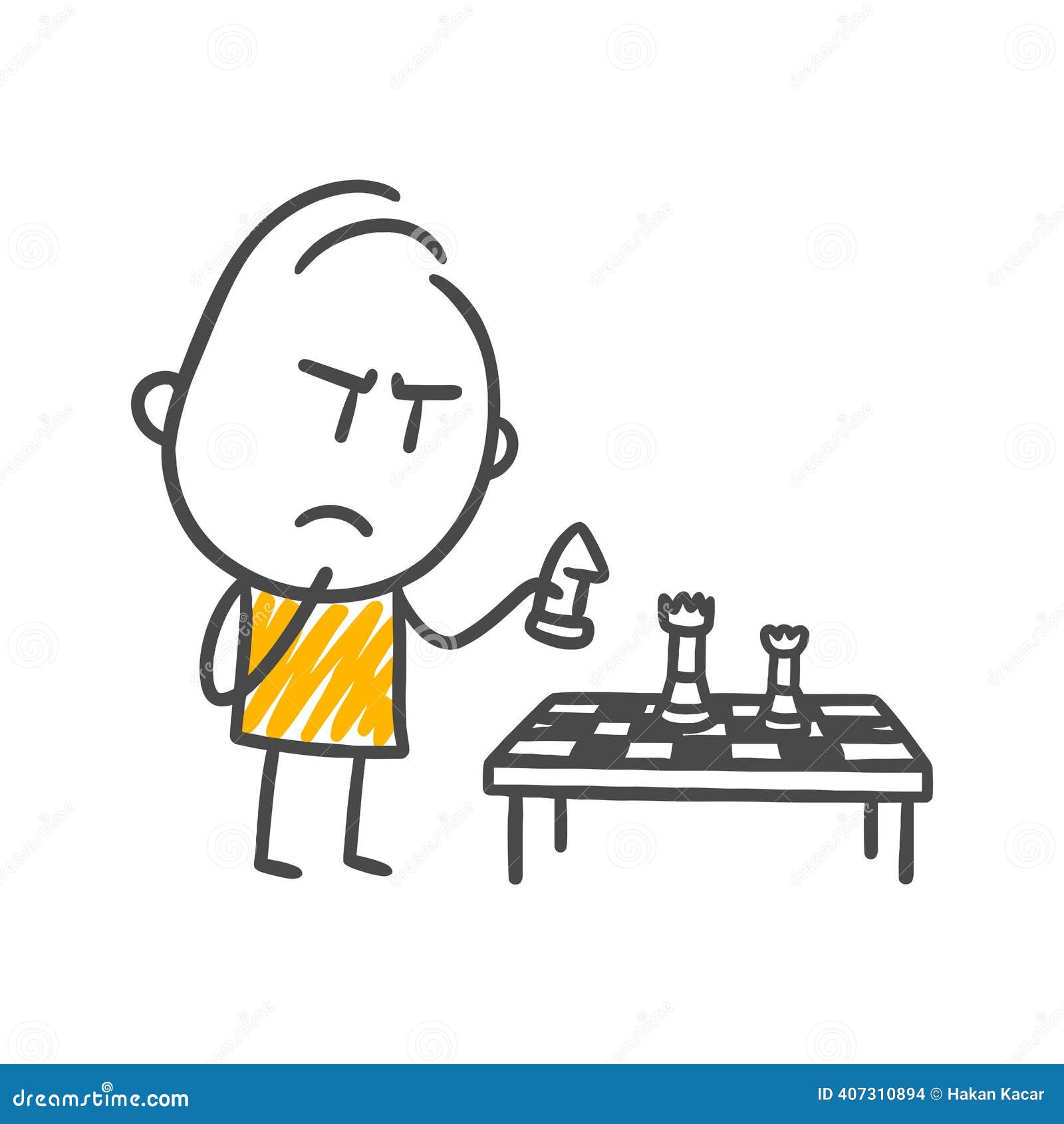 The Pensive Expression Brought by Mind Games Stock Vector - Illustration of  line, pensive: 407310894, image size:1600x1690