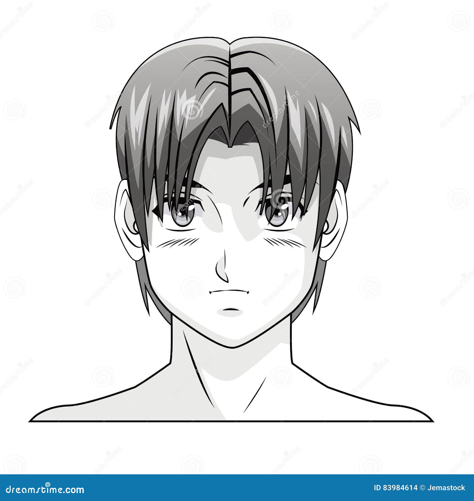 Grupo Do Anime Masculino Da Cara Ilustração do Vetor - Ilustração de  beleza, projeto: 125483660