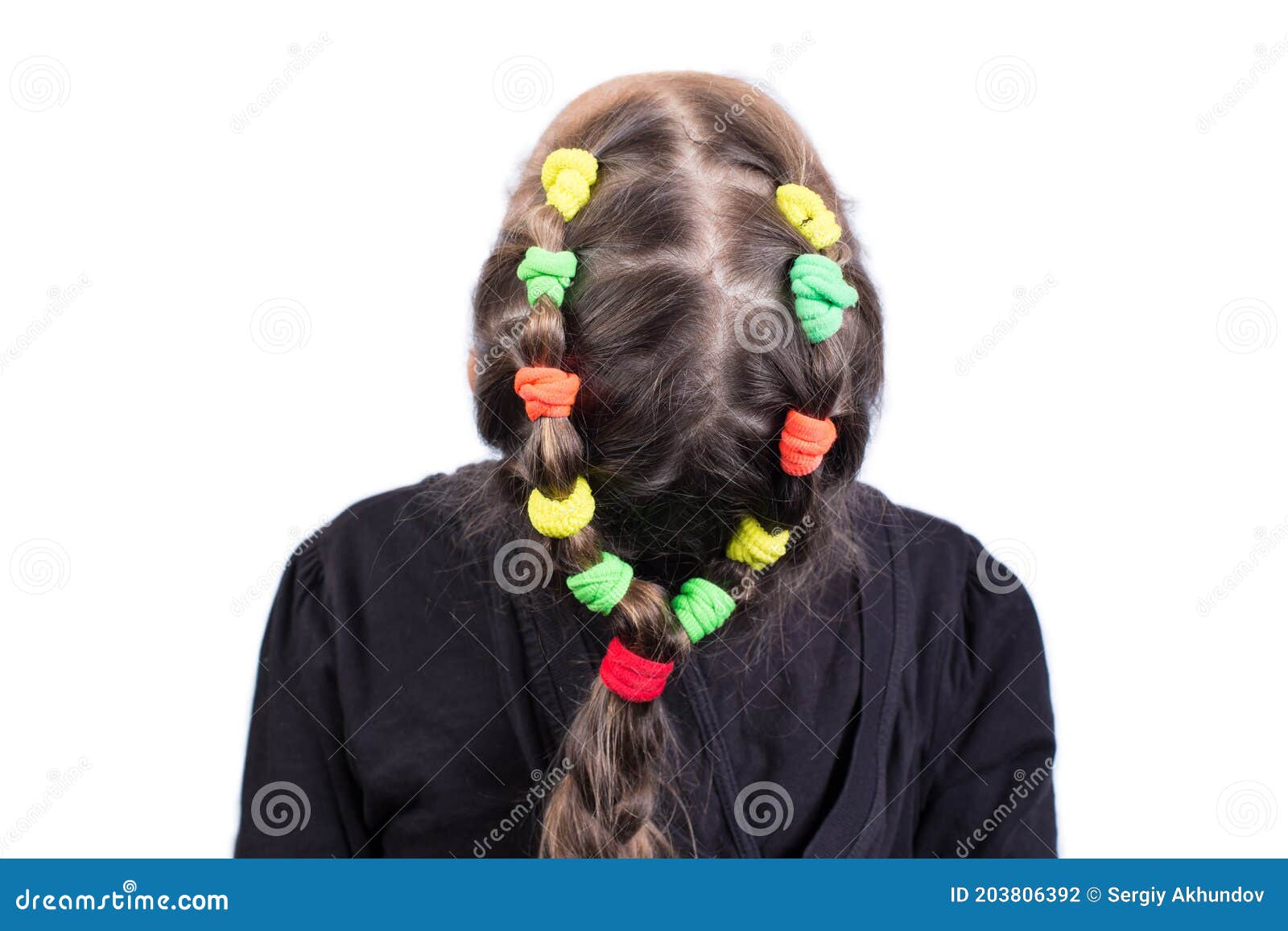 Penteado Infantil Fácil com Elásticos Coloridos