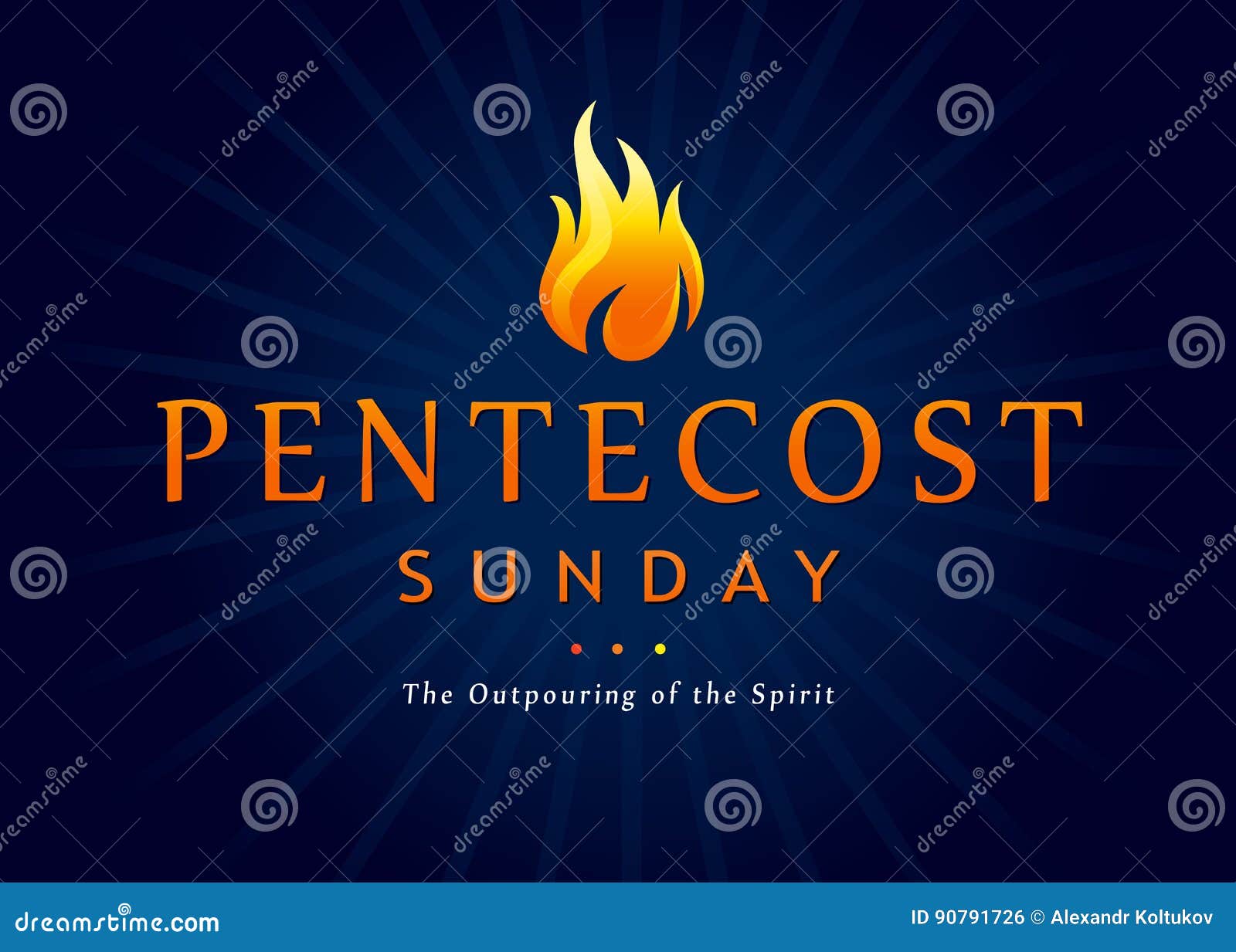 pentecost sunday fire banner