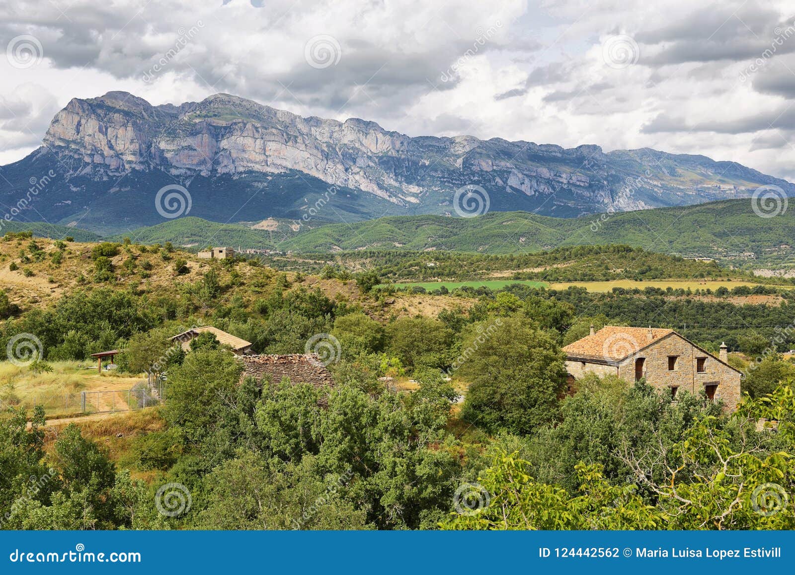 penya montanyesa in the aragonese pyrenees, spain.