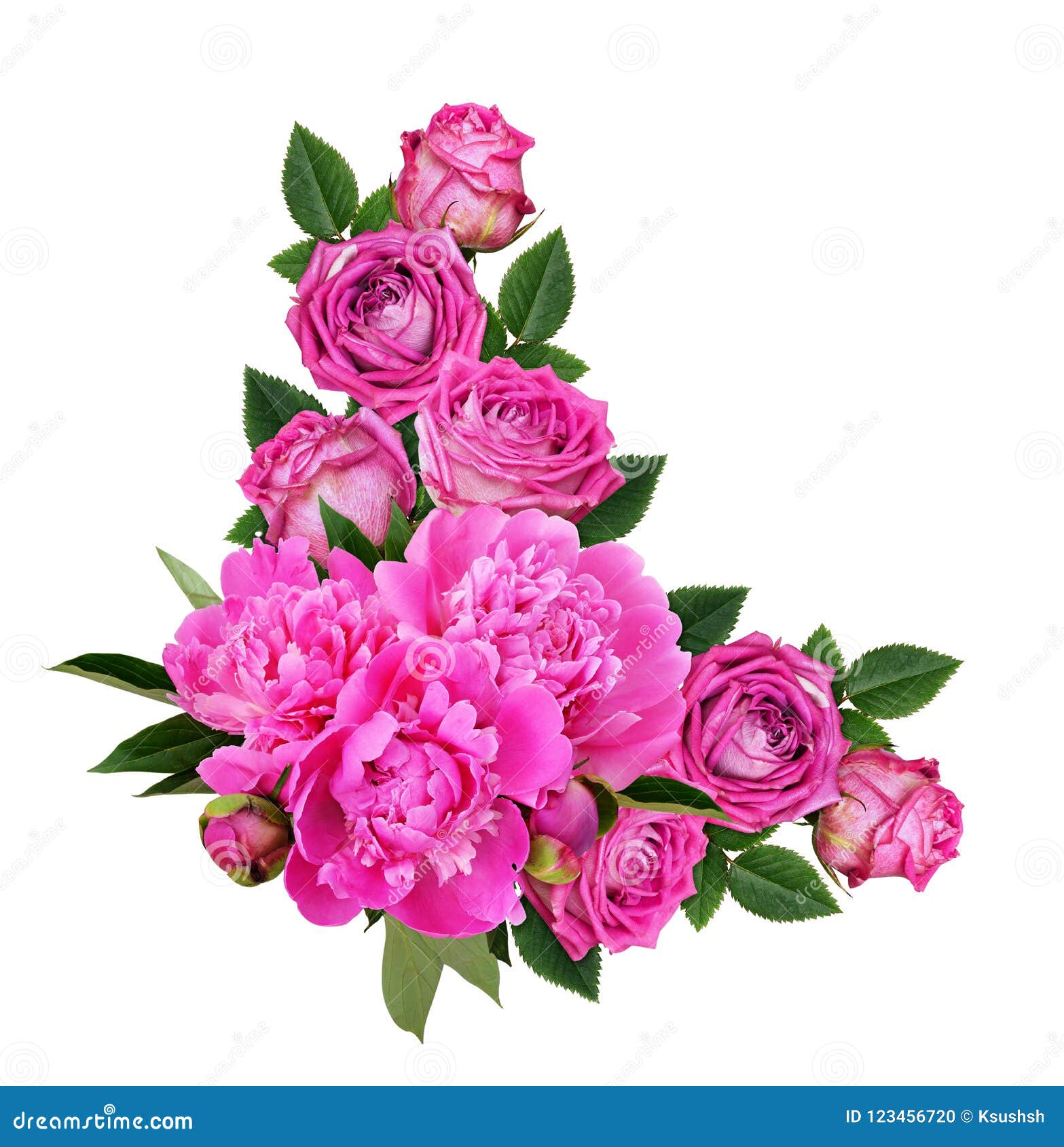 Peonías Rosadas Y Flores Color De Rosa En Un Arreglo Floral De La Esquina  Foto de archivo - Imagen de espacio, inmoralidad: 123456720