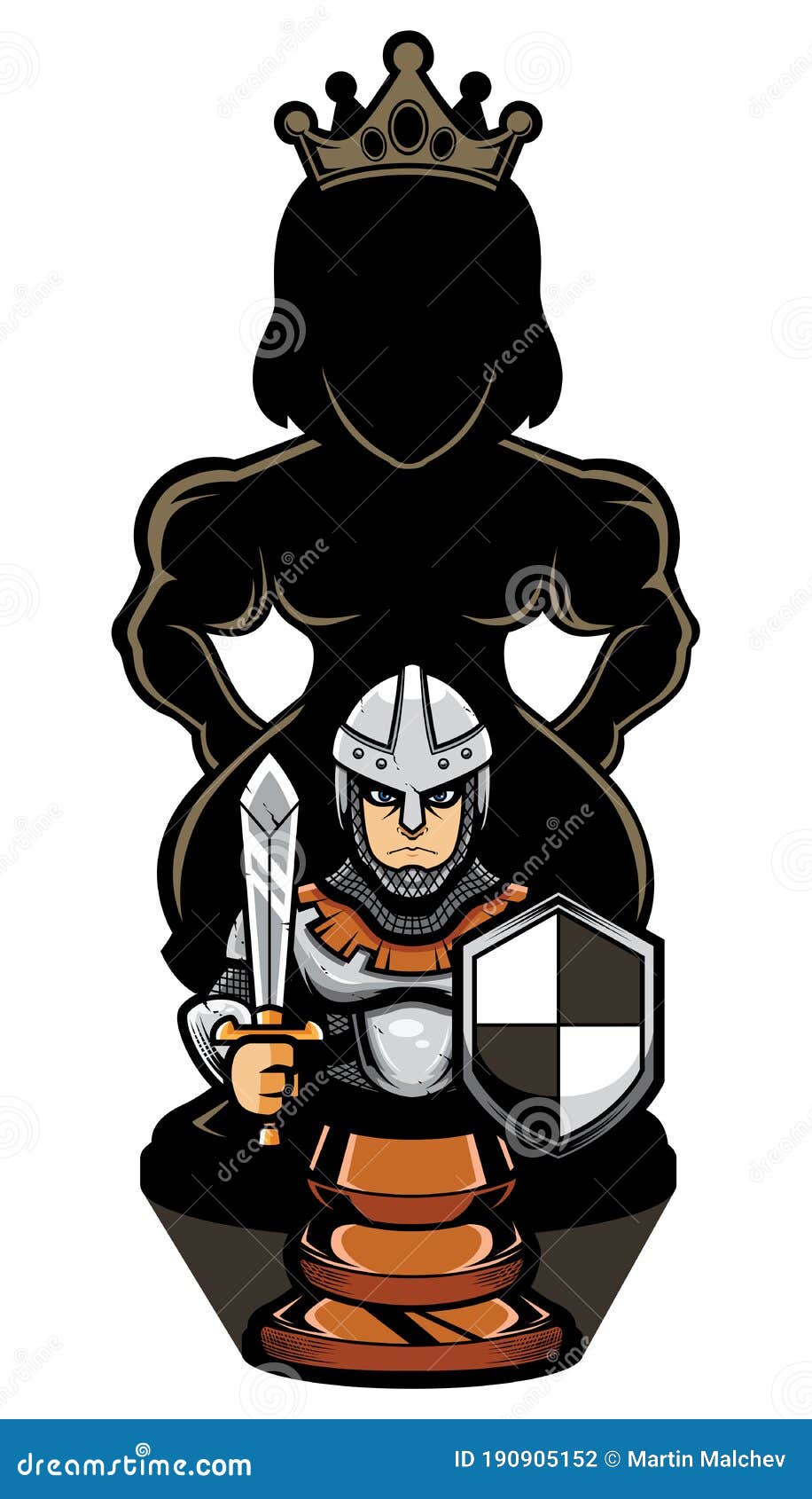 Peones de ajedrez y reina ilustración del vector. Ilustración de ajedrez - 190905152 Peones de ajedrez y reina ilustración del vector. Ilustración de ajedrez - 190905152
