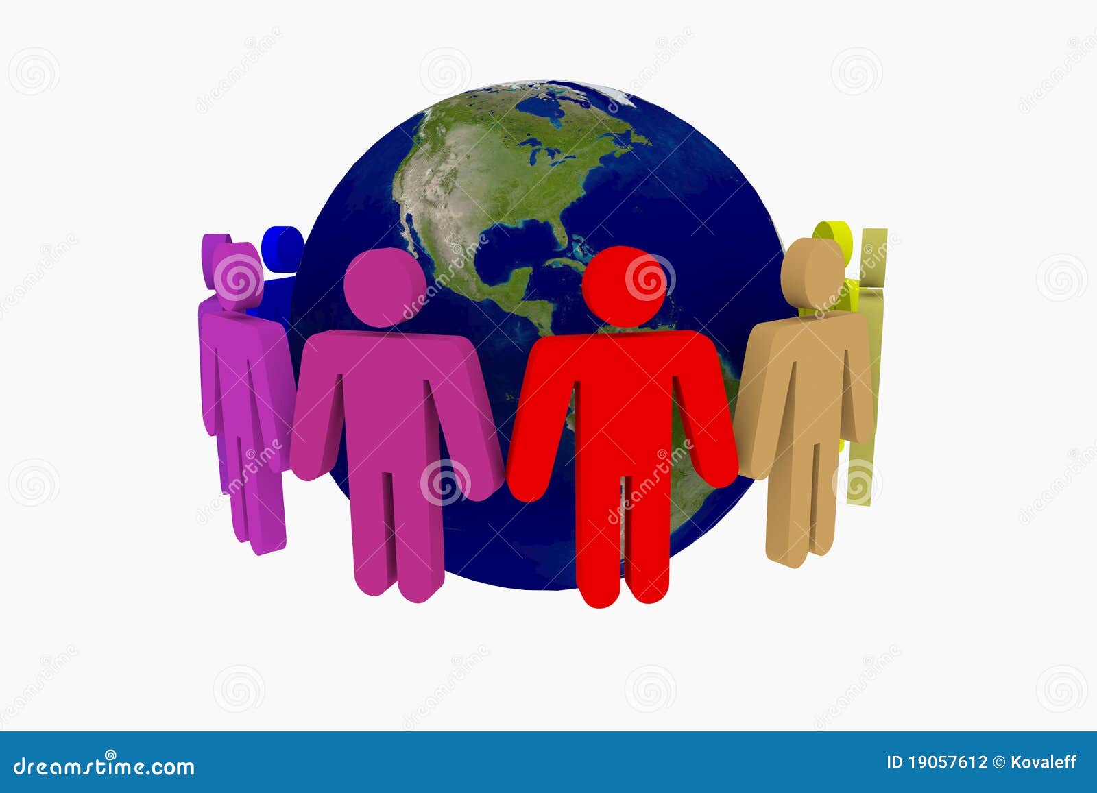 People around the world stock illustration. Illustration of peace