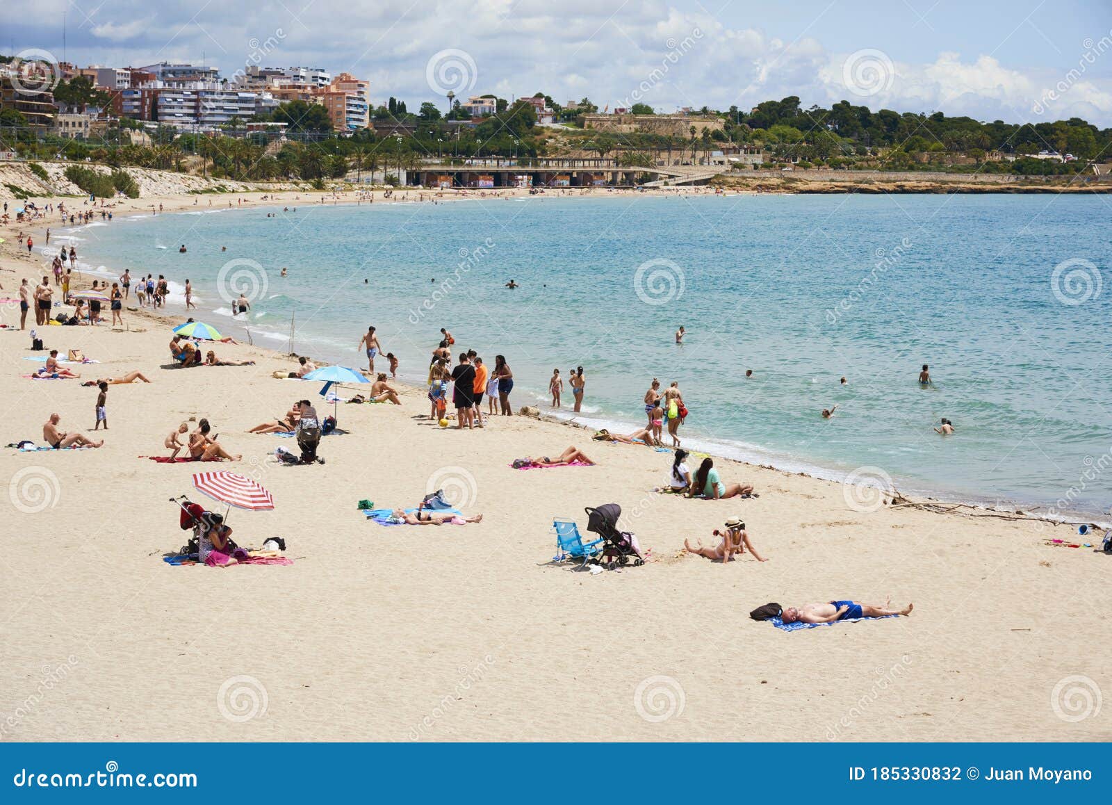TARRAGONA, SPAIN ï¿½ MAY 1, 2017 Excursion Steam Tourists