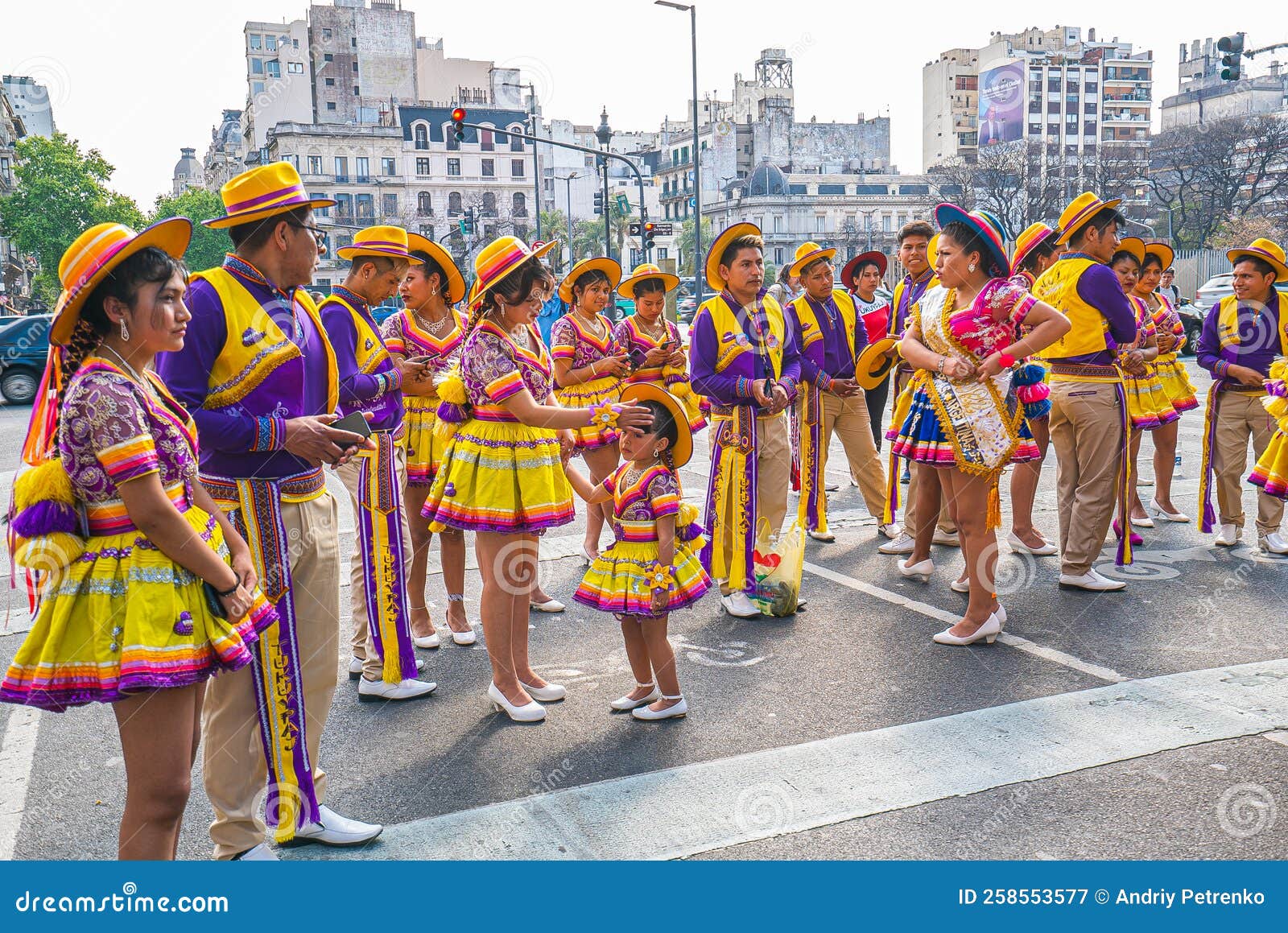 People Bolivian Celebrate The Entire Culture And Traditions Of The