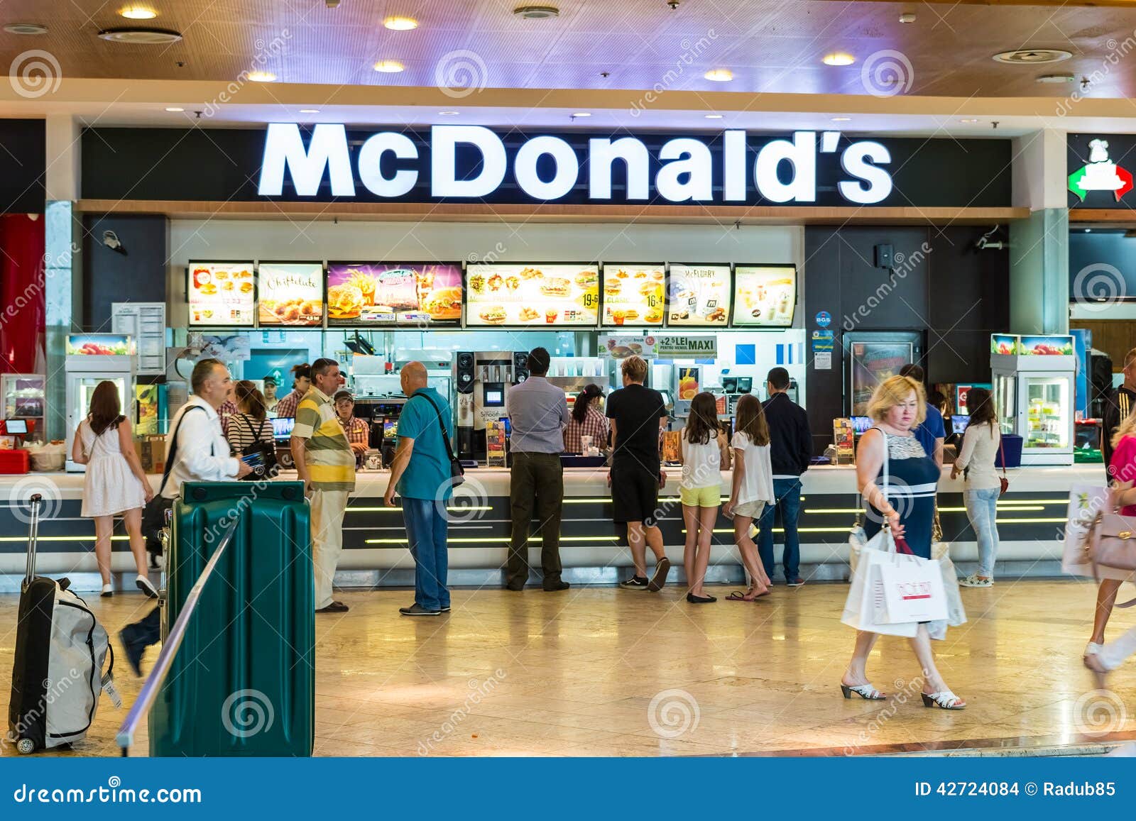  People  Buying Fast  food  From McDonald s Restaurant  