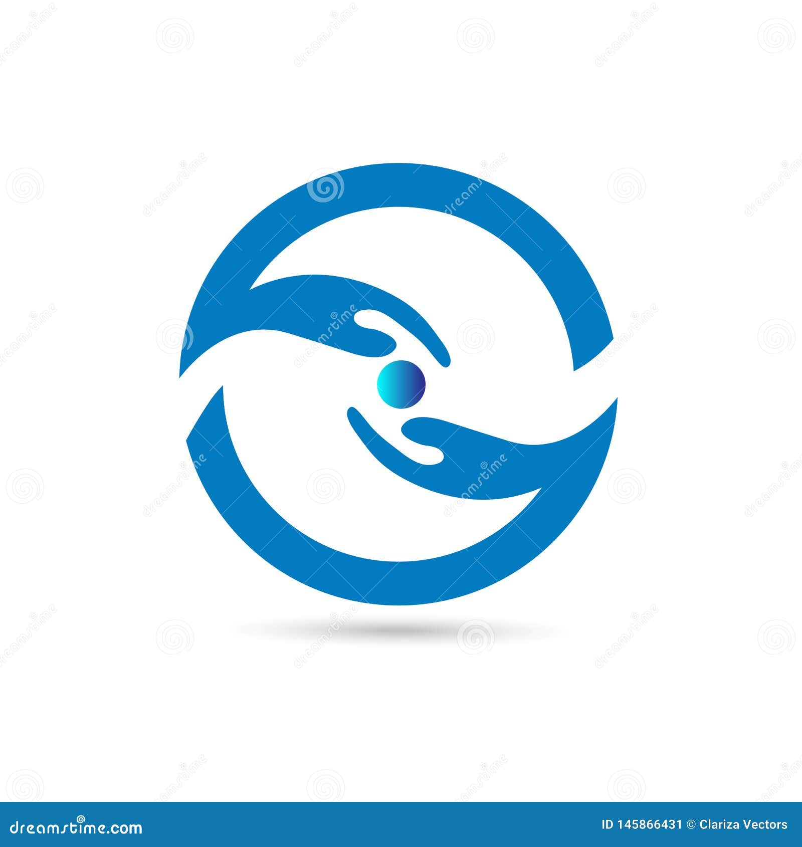 People care logo stock vector. Illustration of blue - 145866431