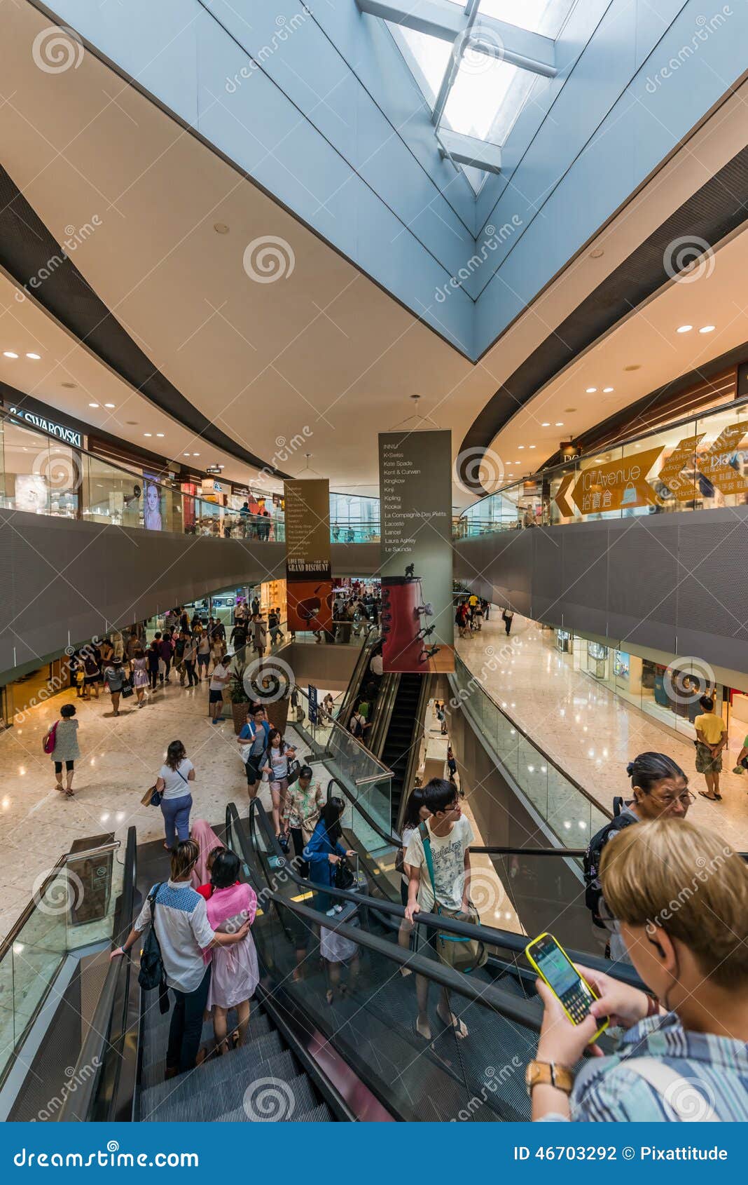 People CityGate Outlet Shopping Mall Tung Chung Wan Lantau Island Hong Kong Editorial ...