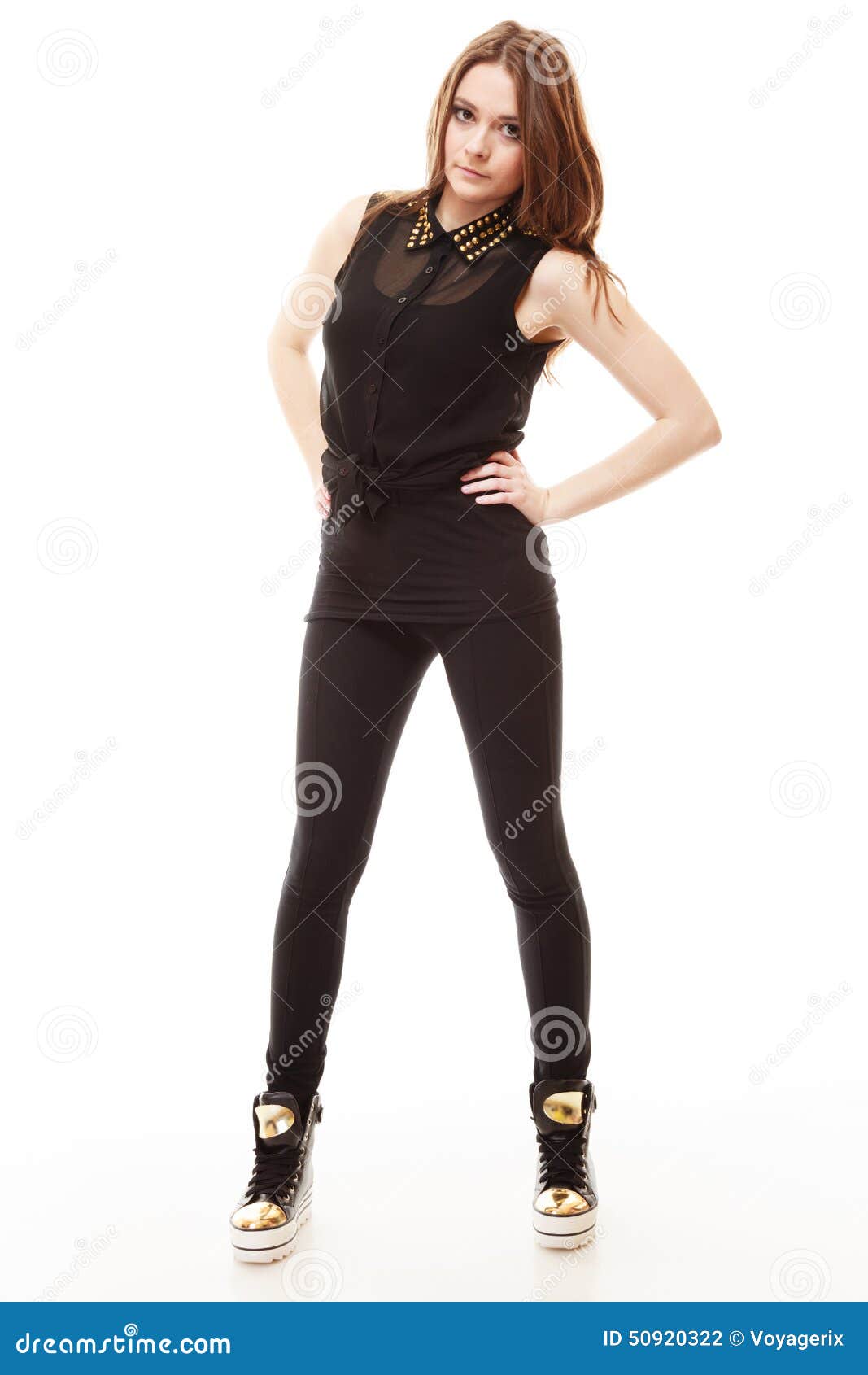 People Concept - Teenage Girl in Casual Clothes Stock Photo - Image of ...