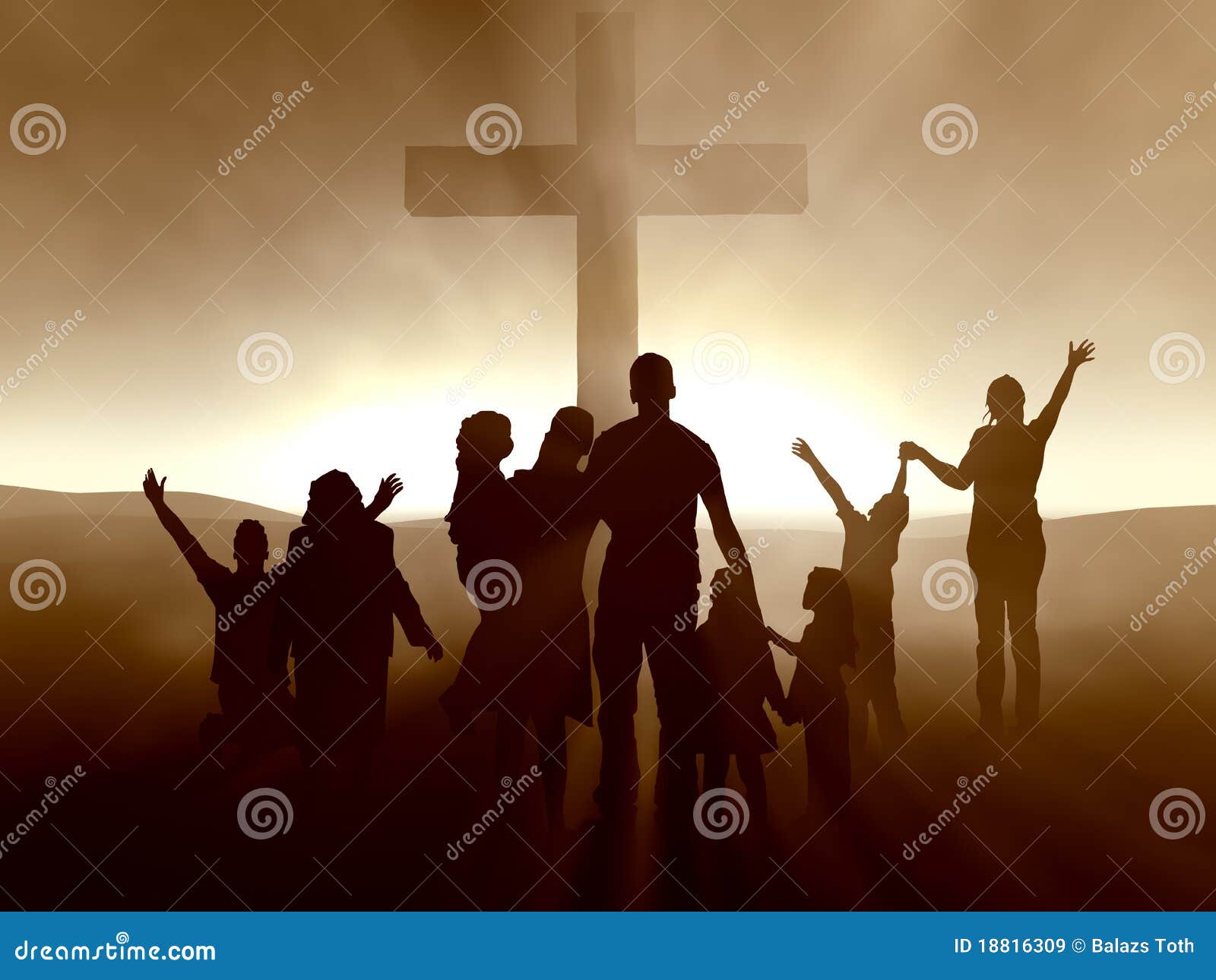 people at the cross of jesus christ