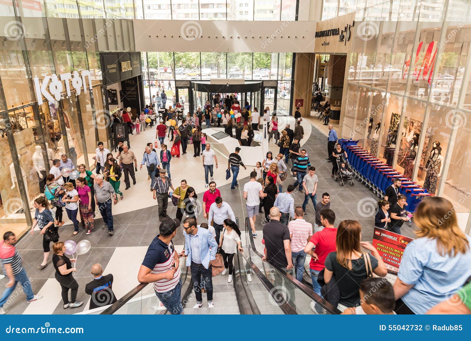 Inside Crowded Mall