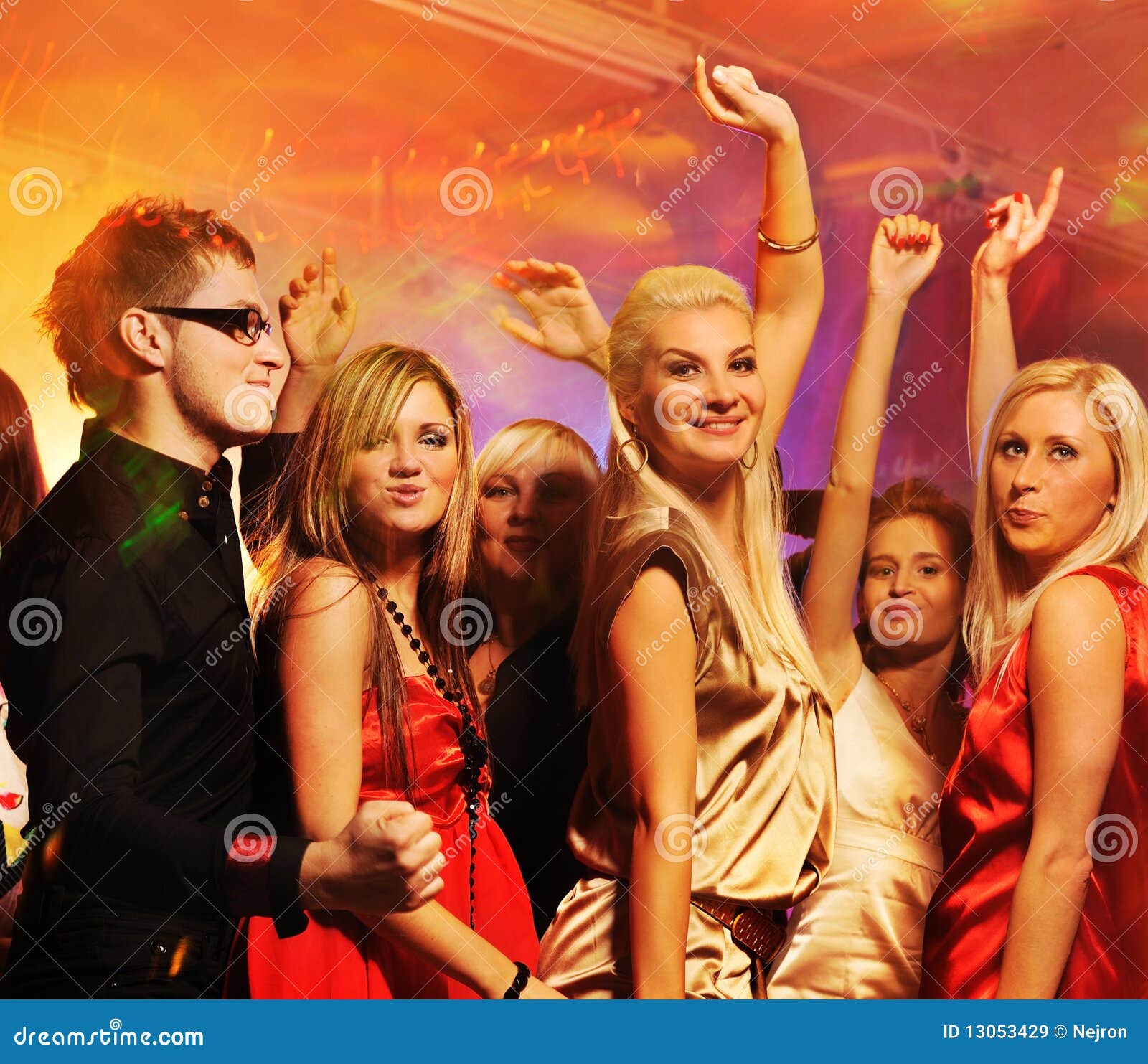 People Dancing in the Night Club Stock Image - Image of adults ...
