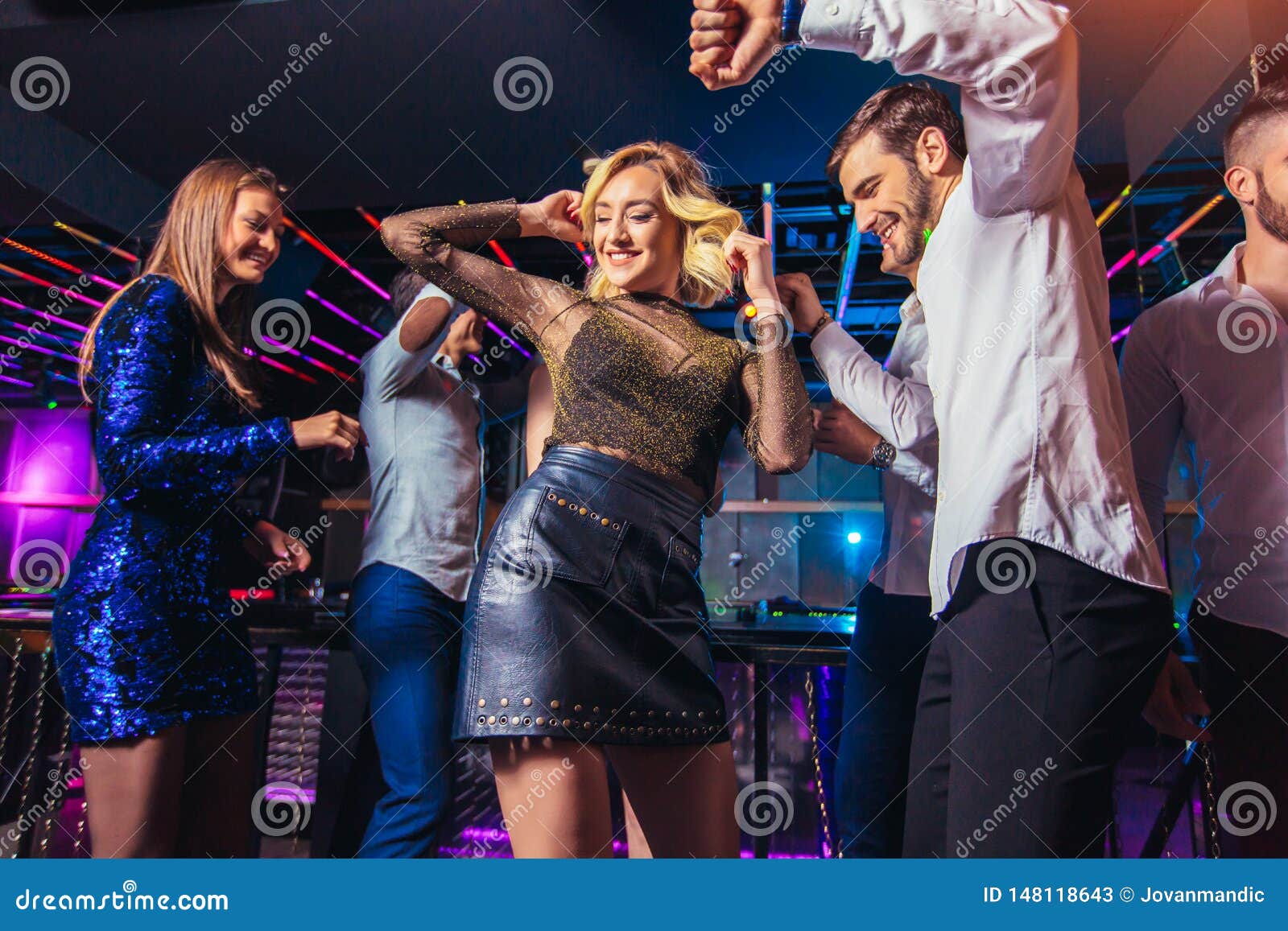 People Dancing in Night Club Stock Image - Image of girl, beautiful ...