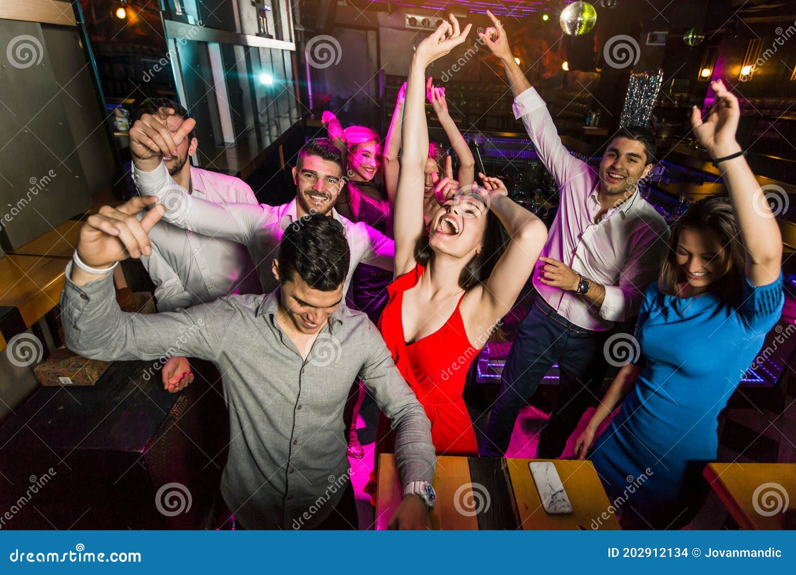 People Dancing in Night Club Stock Photo - Image of enjoying, group ...