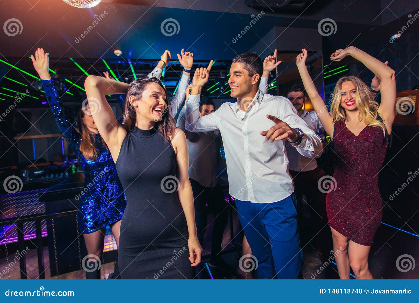 People Dancing in Night Club Stock Photo - Image of entertainment ...