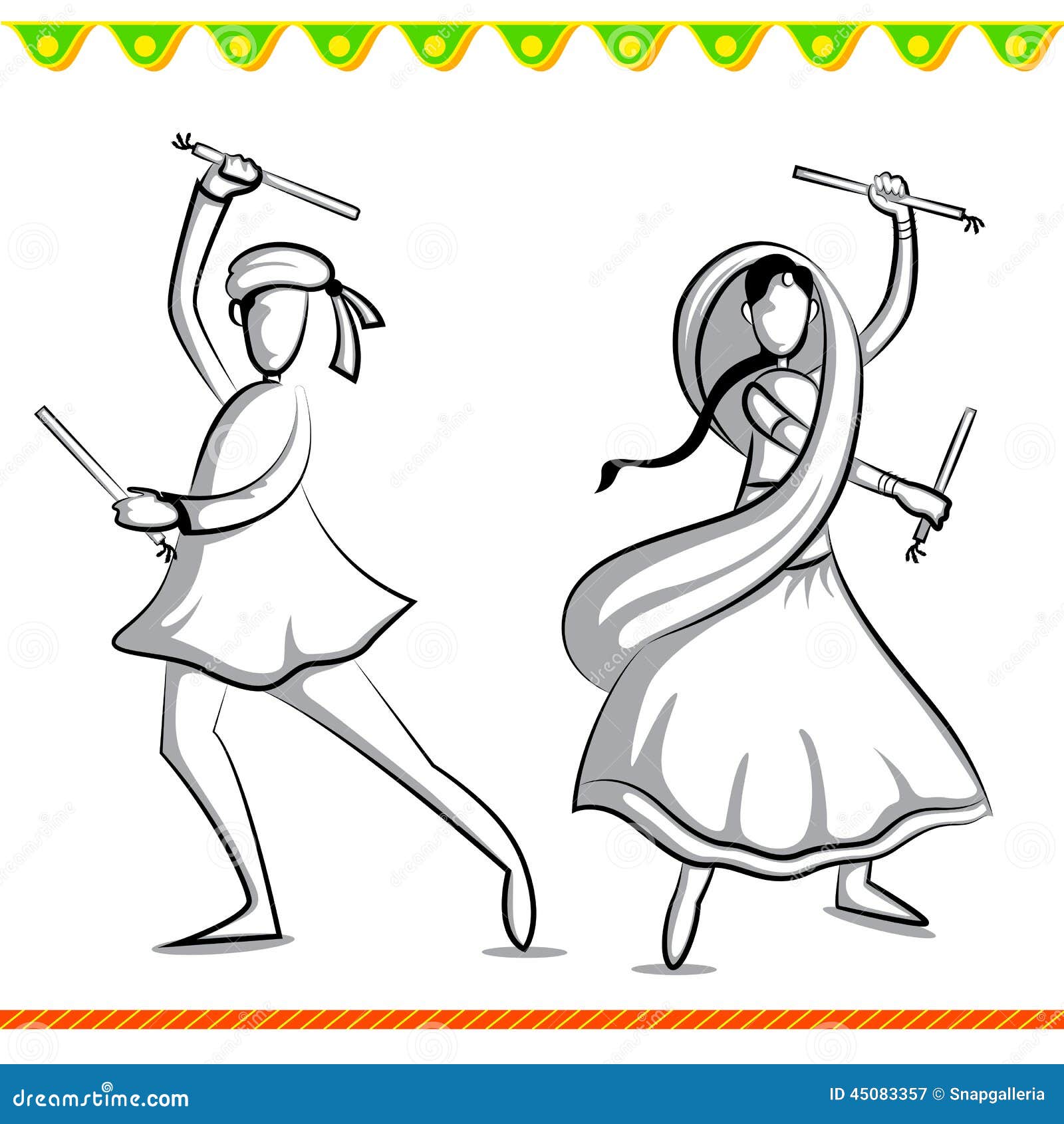 Shreyas life  Drawing traditional Girl with Dandiya  Facebook