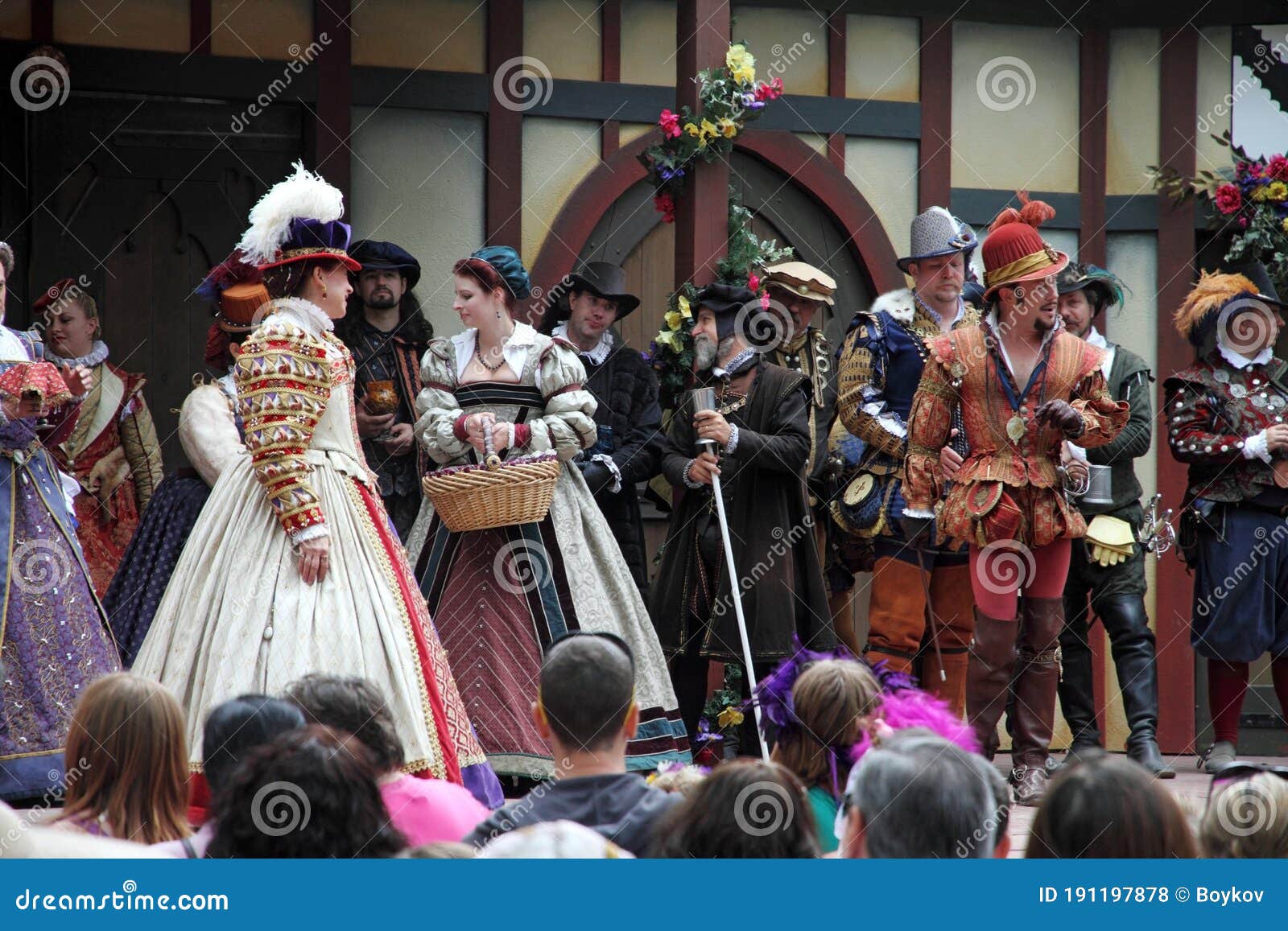 People Dressed in Medieval Costumes Performing at the Annual Bristol ...