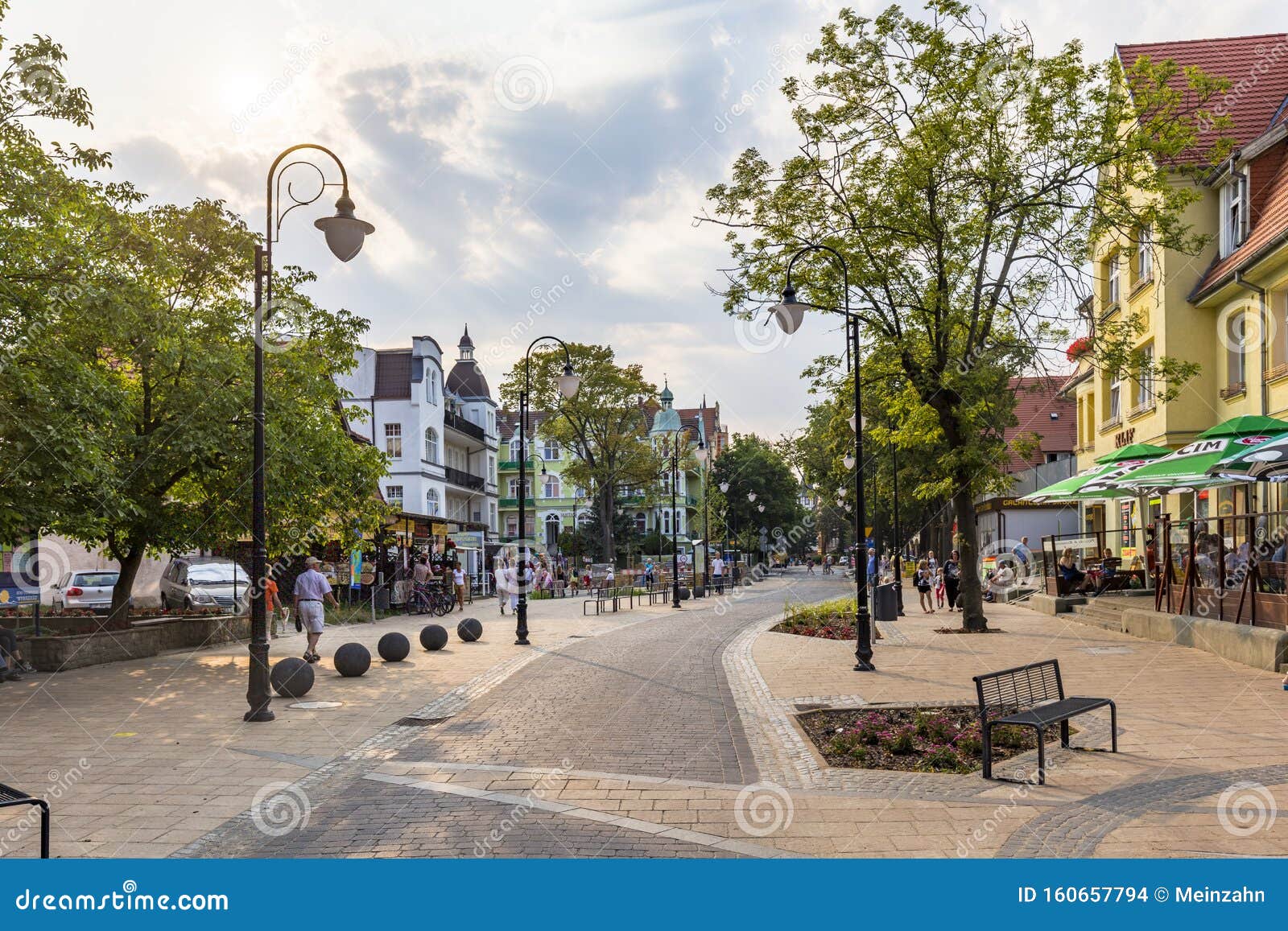 People Enjoy Walking Along the Promenade of Historic Part of ...