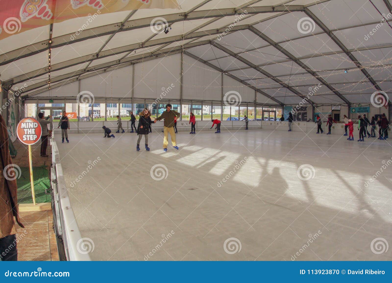 People Enjoying Cork On Ice A Temporary Ice Rink At Mahon