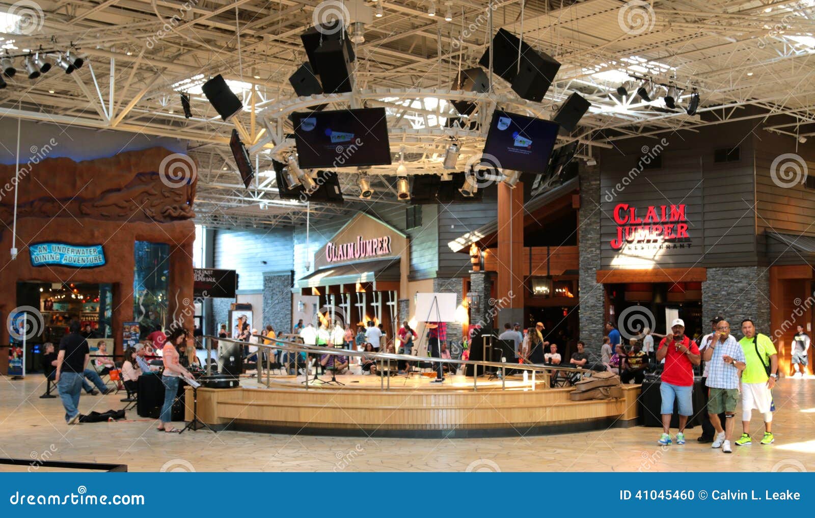 People Enjoying a Day of Shopping at the Opry Mills Mall