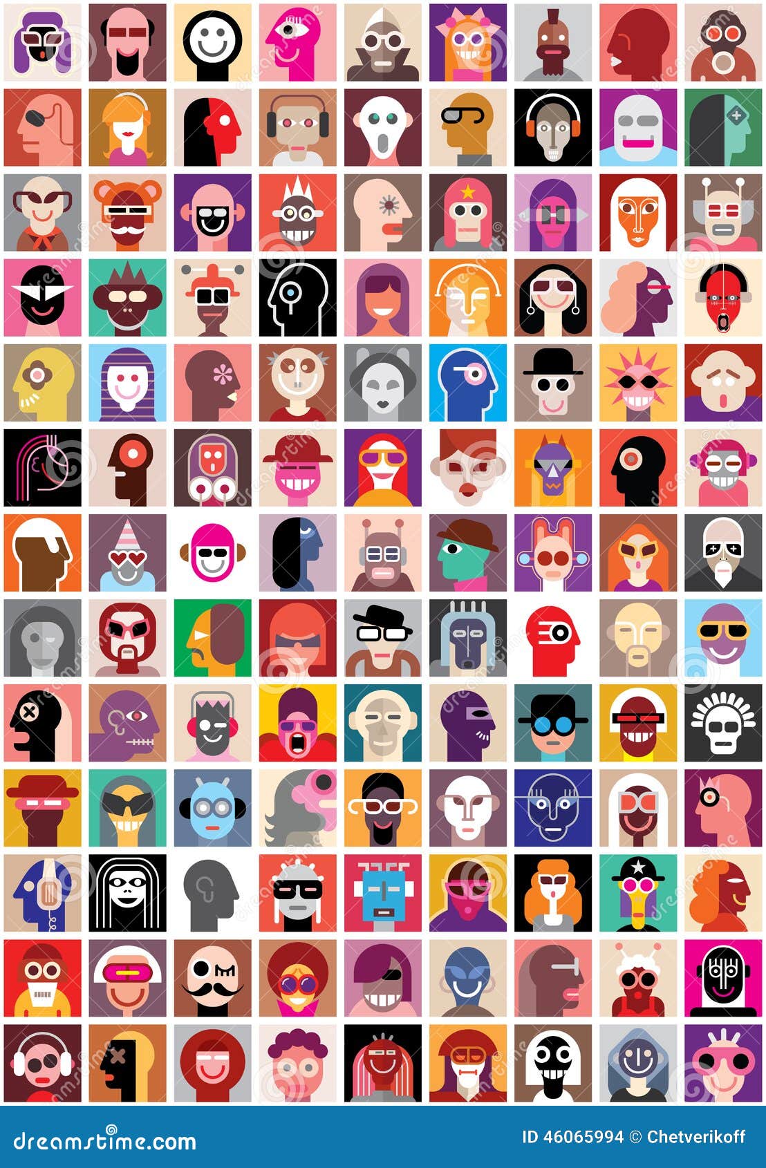people faces collage