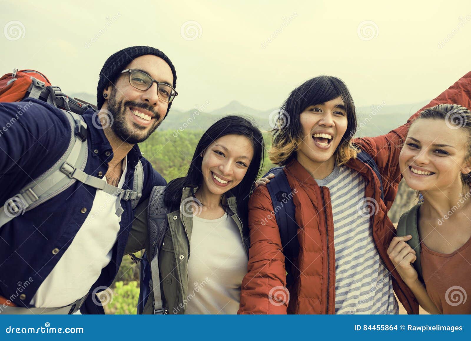 people friendship hangout traveling destination camping concept