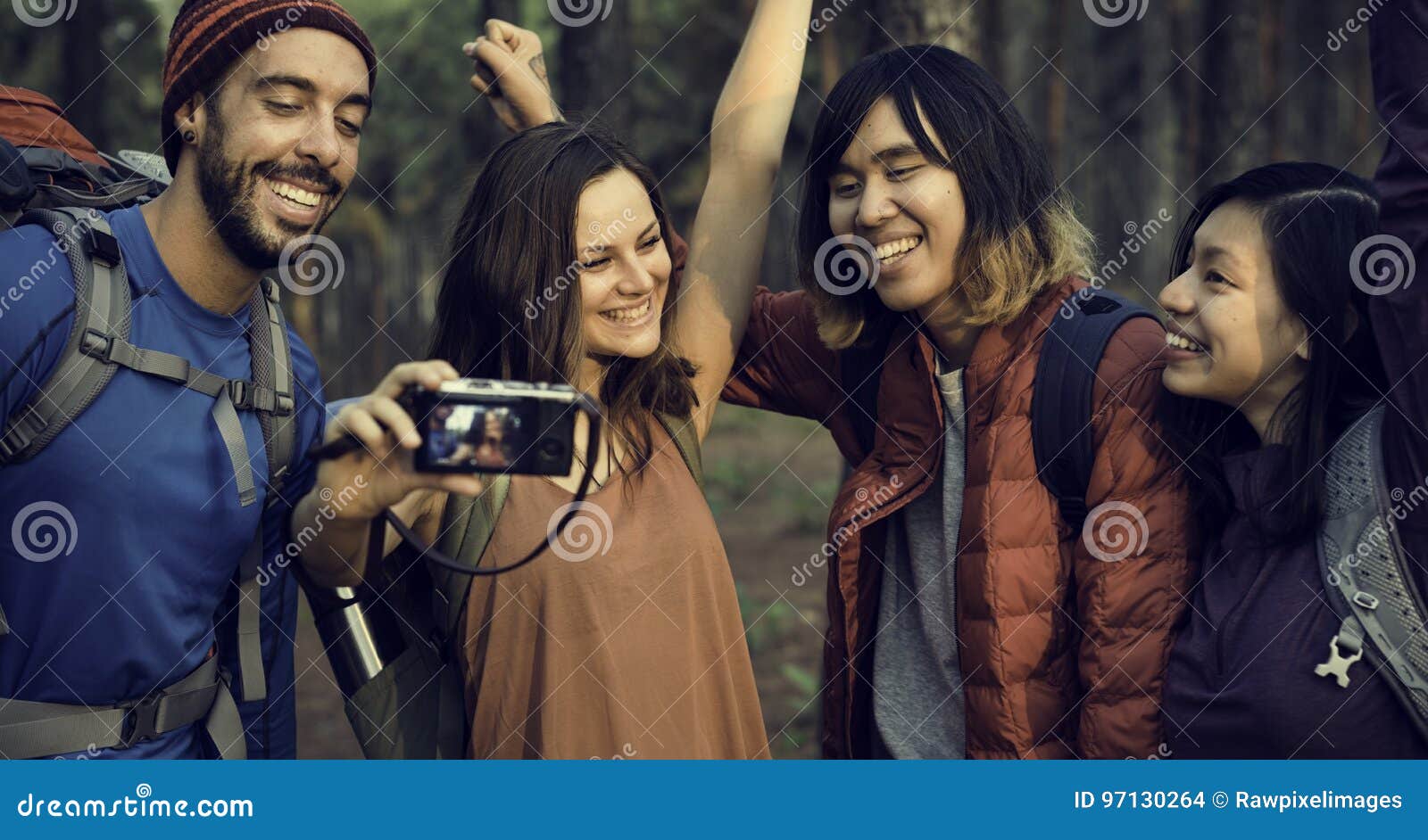 people friendship hangout traveling destination trekking camera