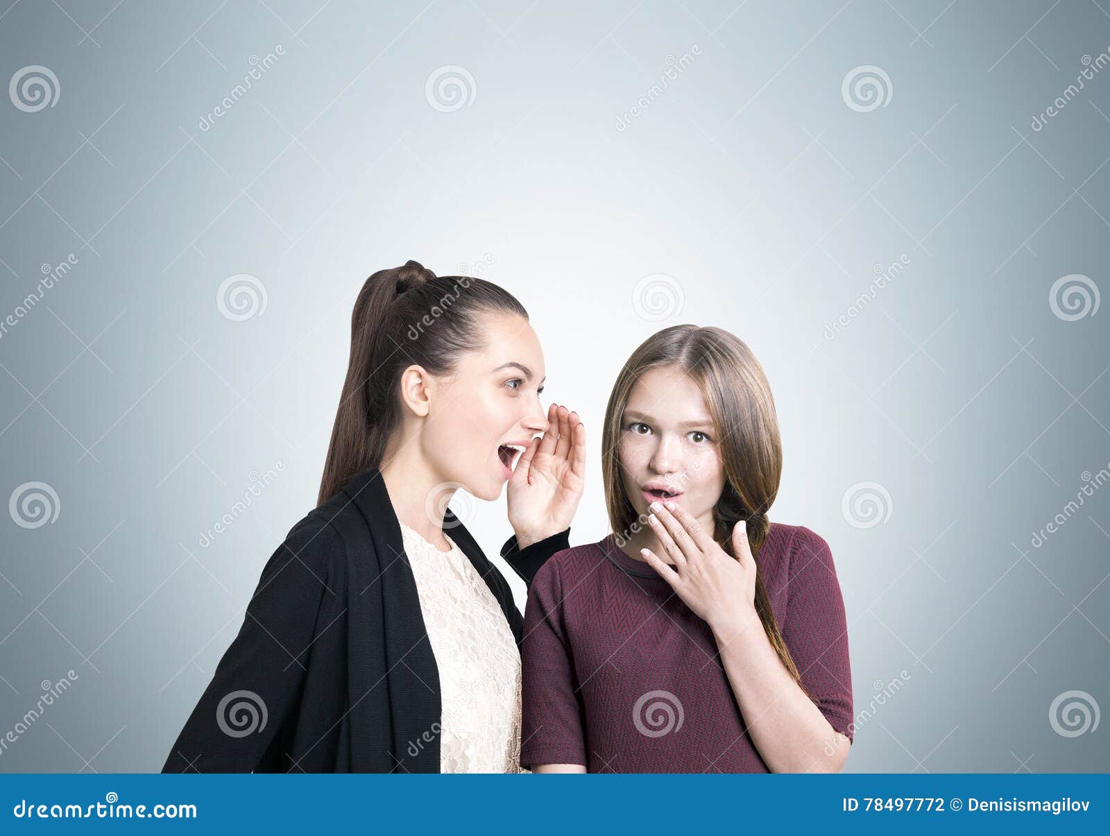 People Gossiping Stock Photo Image Of Happy Businesswoman