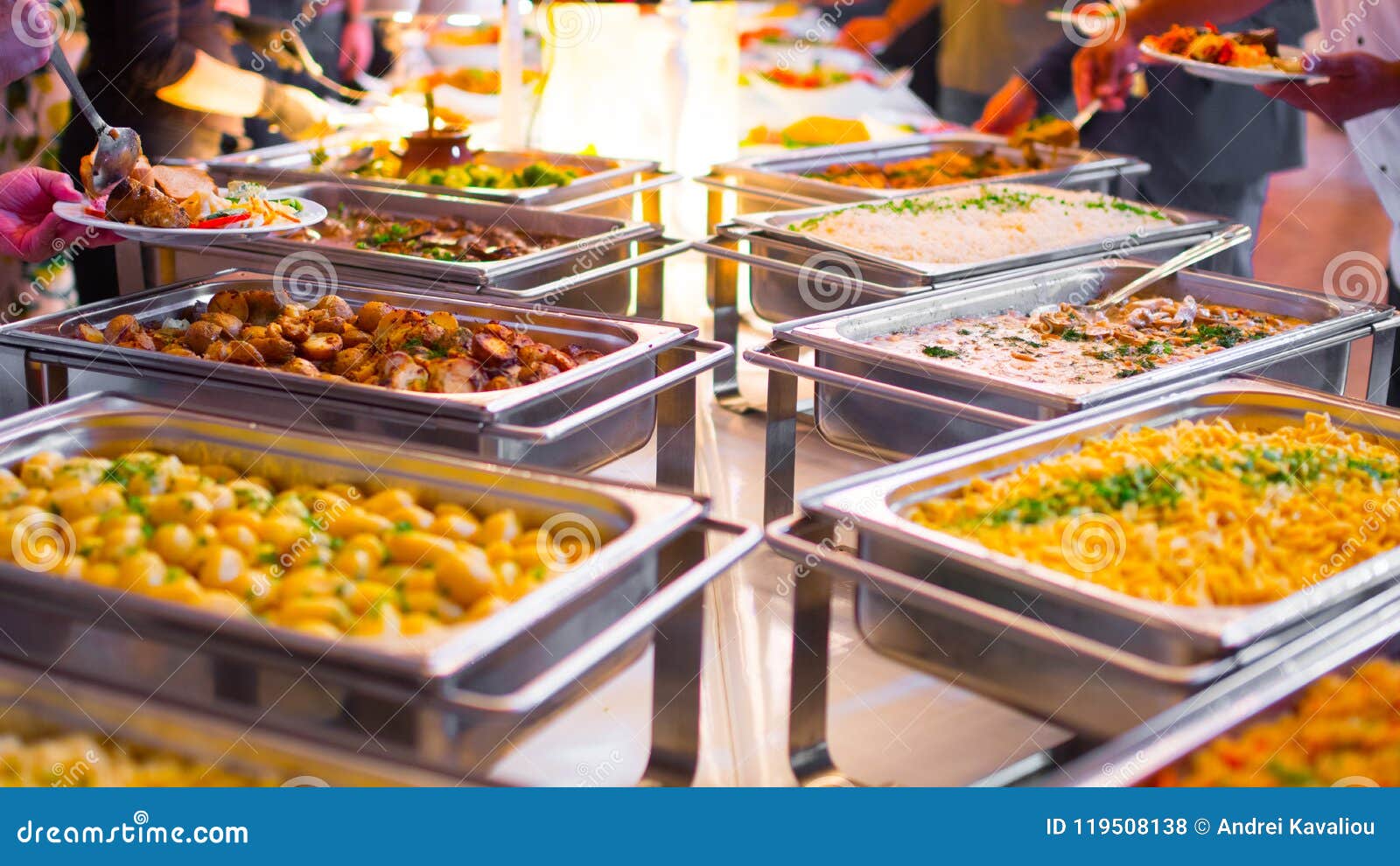 people group catering buffet food indoor in luxury restaurant