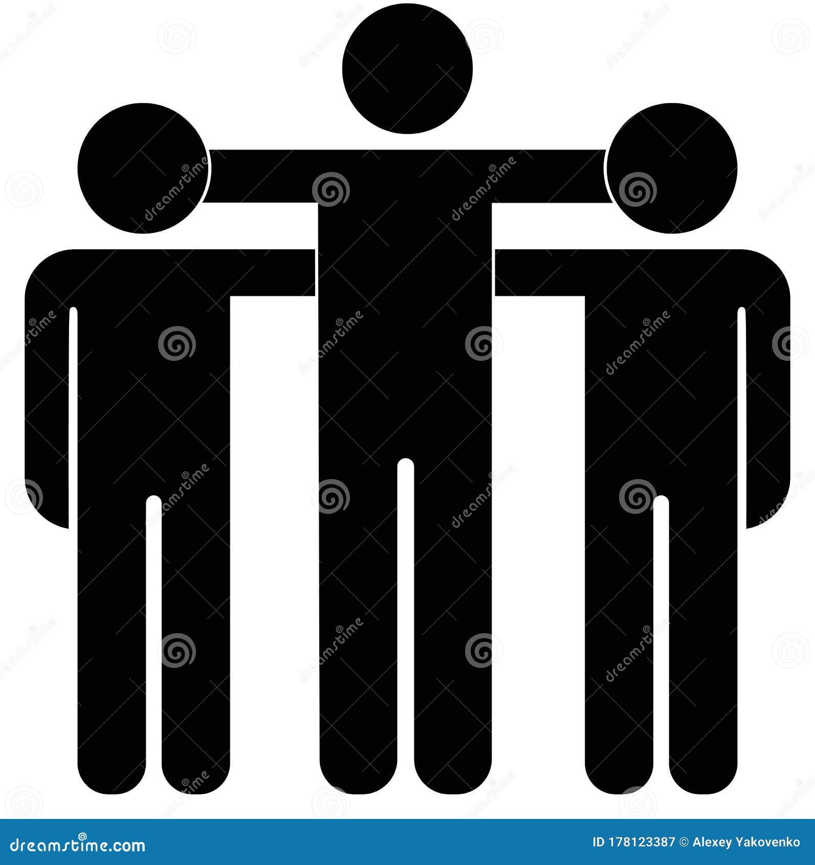 People, Group of People Friends Family Icon in Black Color Isolated on  White Background. EPS 10 Vector Stock Vector - Illustration of family,  brand: 178123387