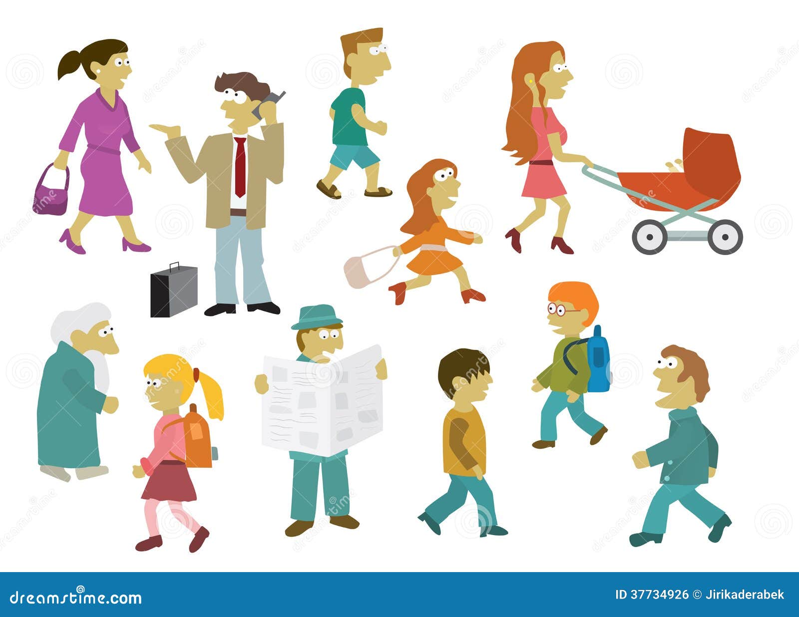 People group stock vector. Illustration of adolescent - 37734926