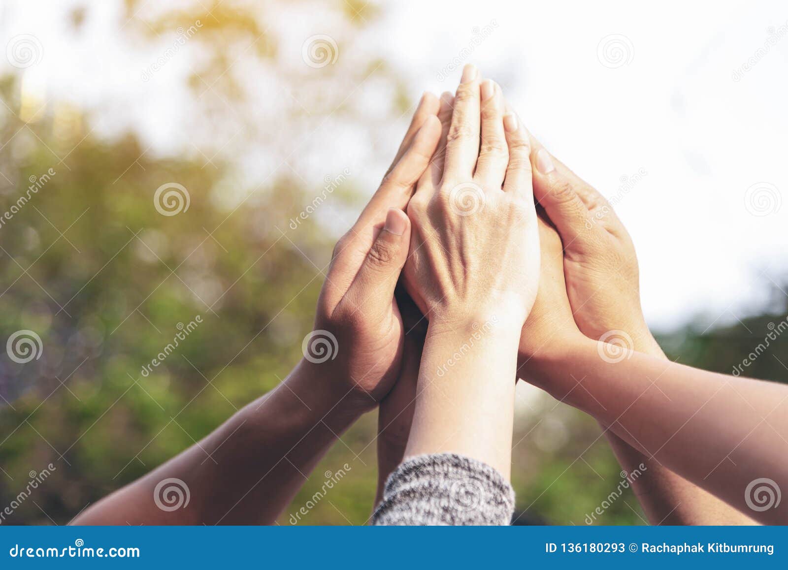 people hands assemble as a connection meeting teamwork concept. group of people assembly hands as a business or work achievement,